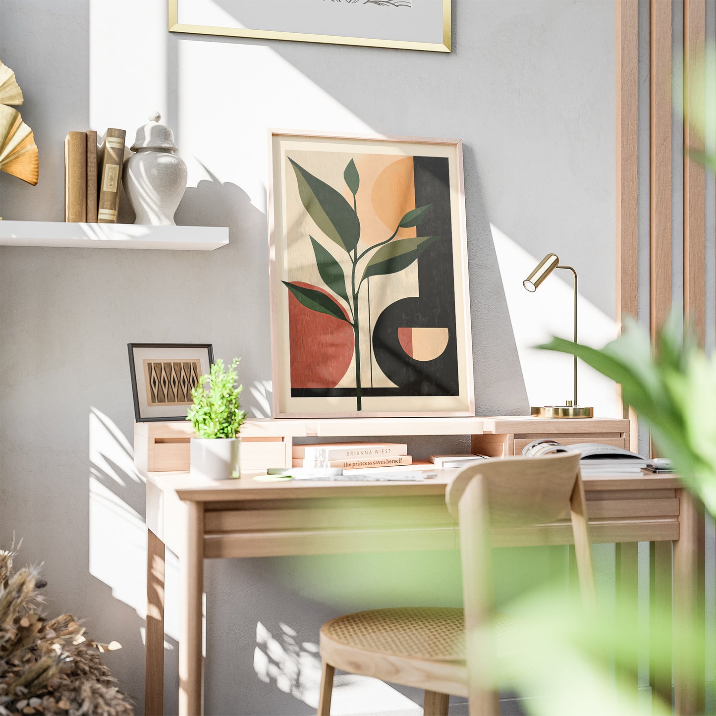 Mid-Century Modern Abstract Art Print