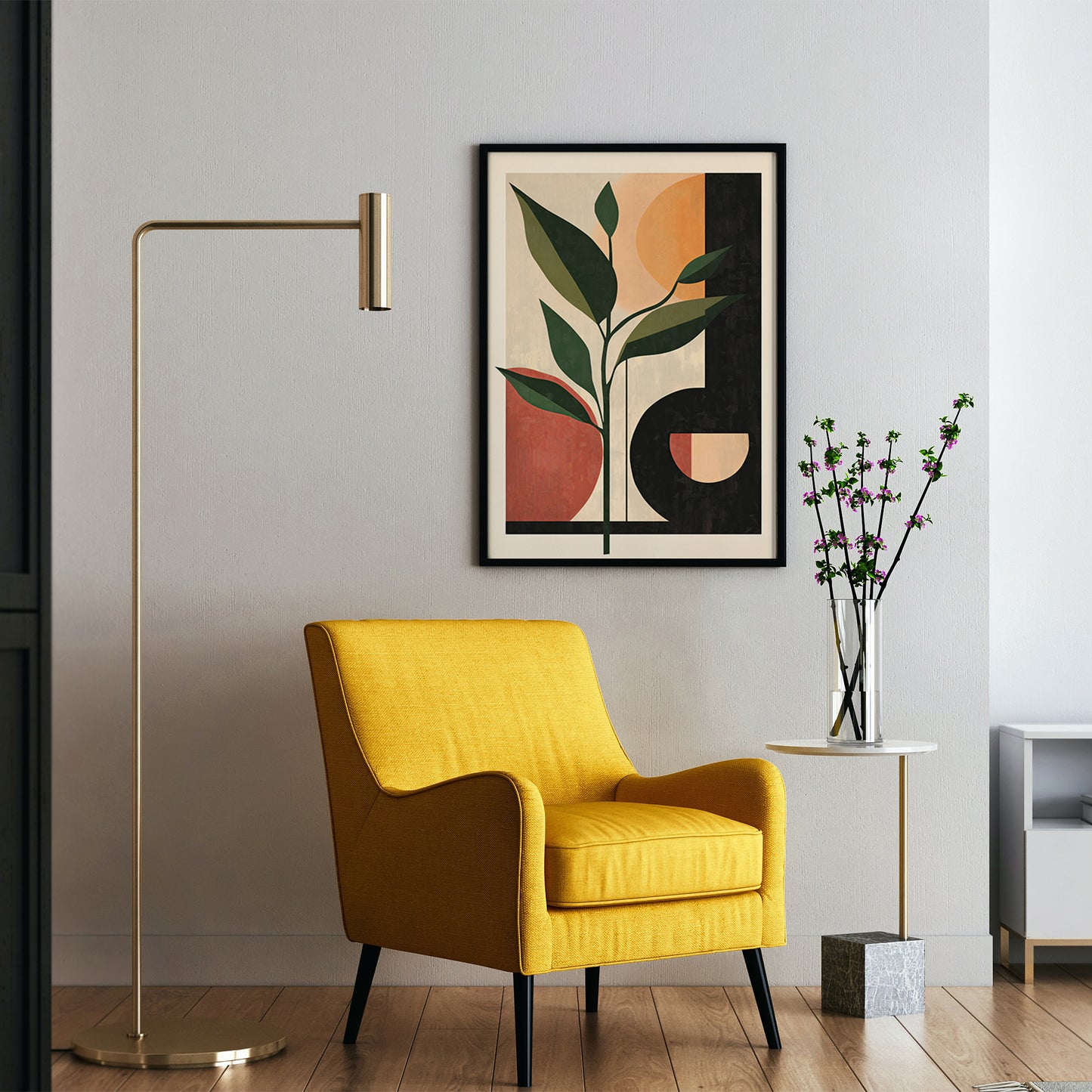 Mid-Century Modern Abstract Art Print