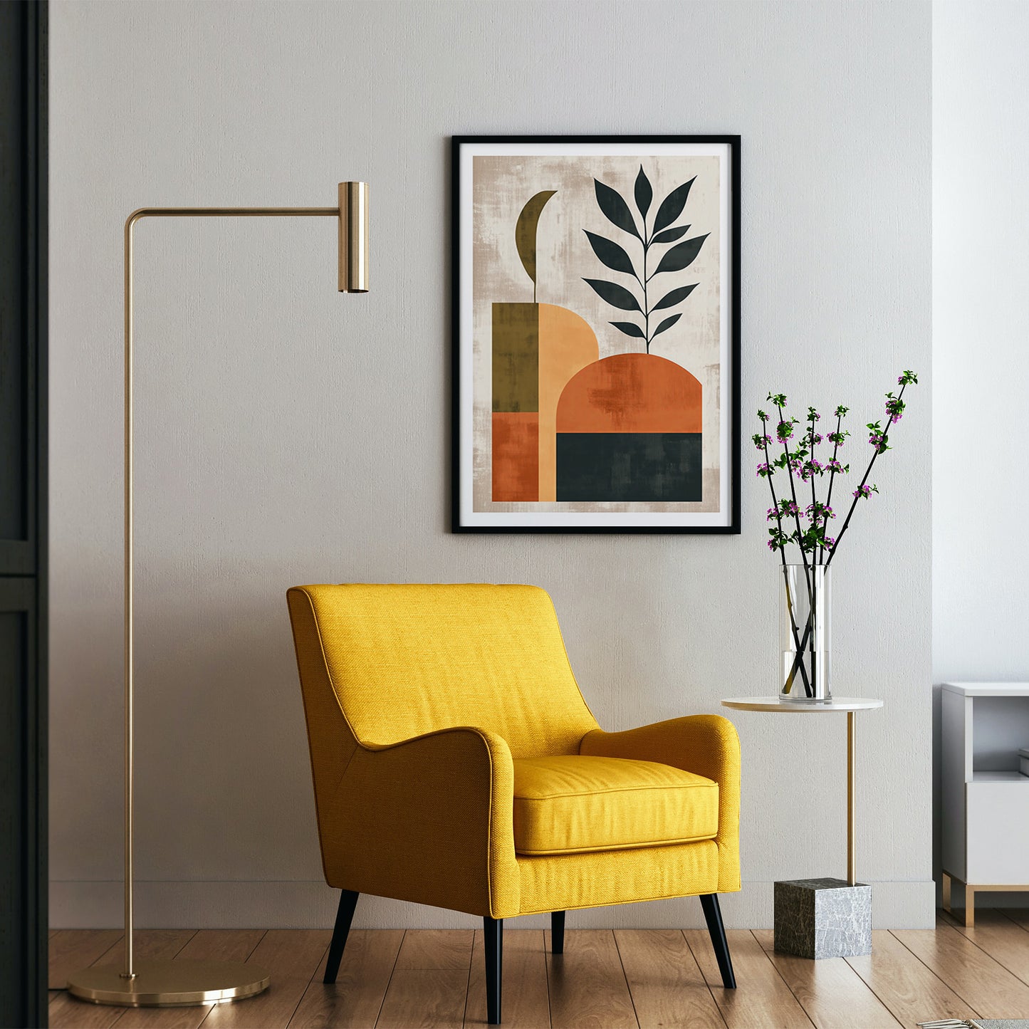 Mid-Century Modern Abstract Art Print