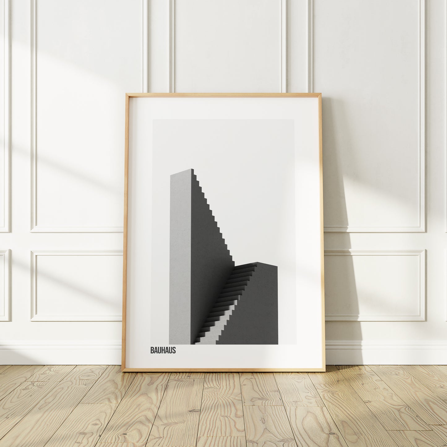 Bauhaus Architecture Poster | Black and White Photography