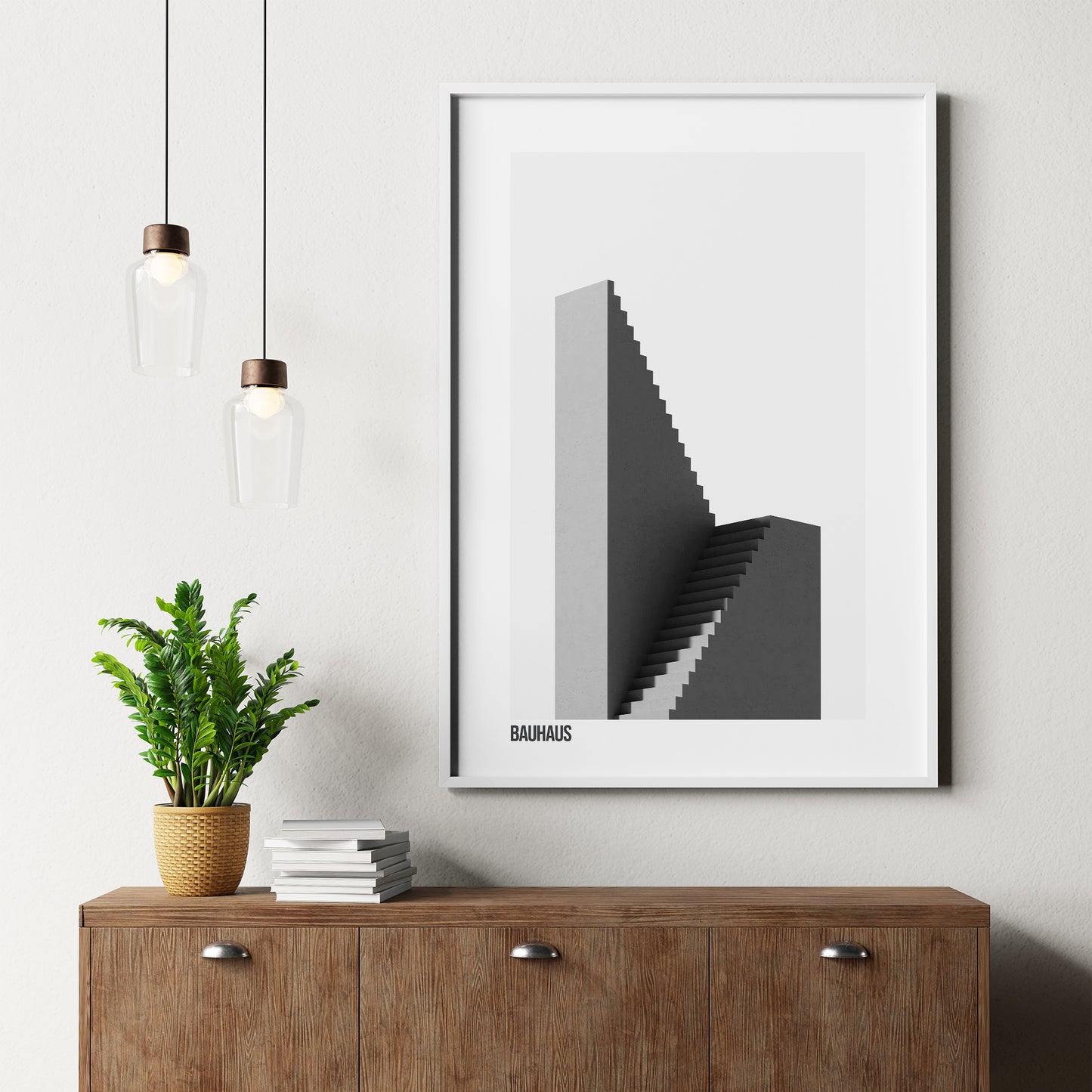 Bauhaus Architecture Poster | Black and White Photography