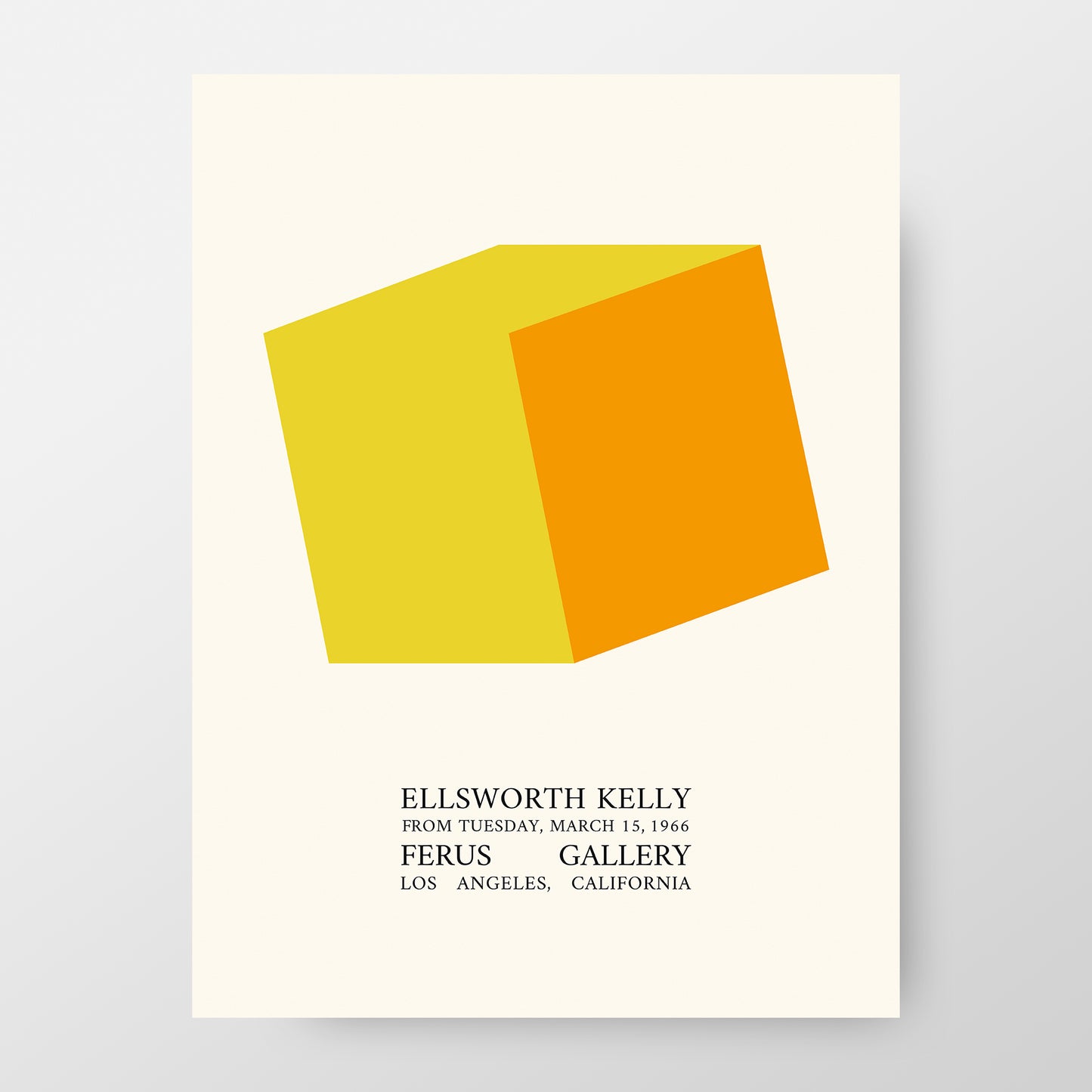 Ellsworth Kelly, 1966 Los Angeles Exhibition Poster