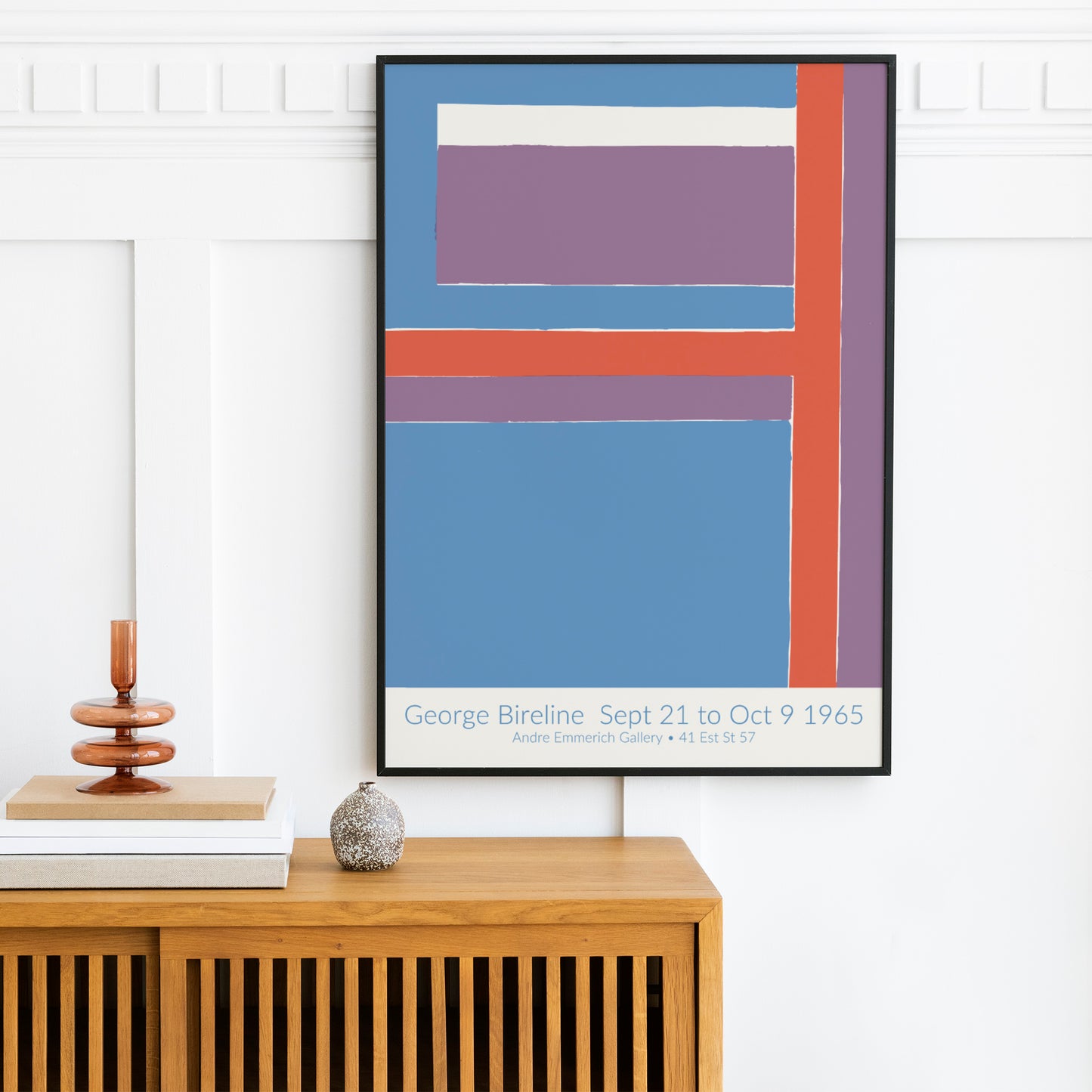 Georges Bireline 1965 New York City Exhibition Poster