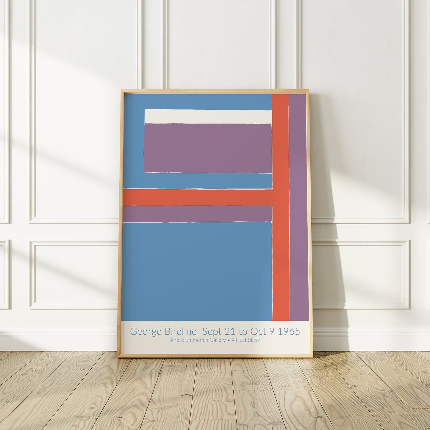 Georges Bireline 1965 New York City Exhibition Poster