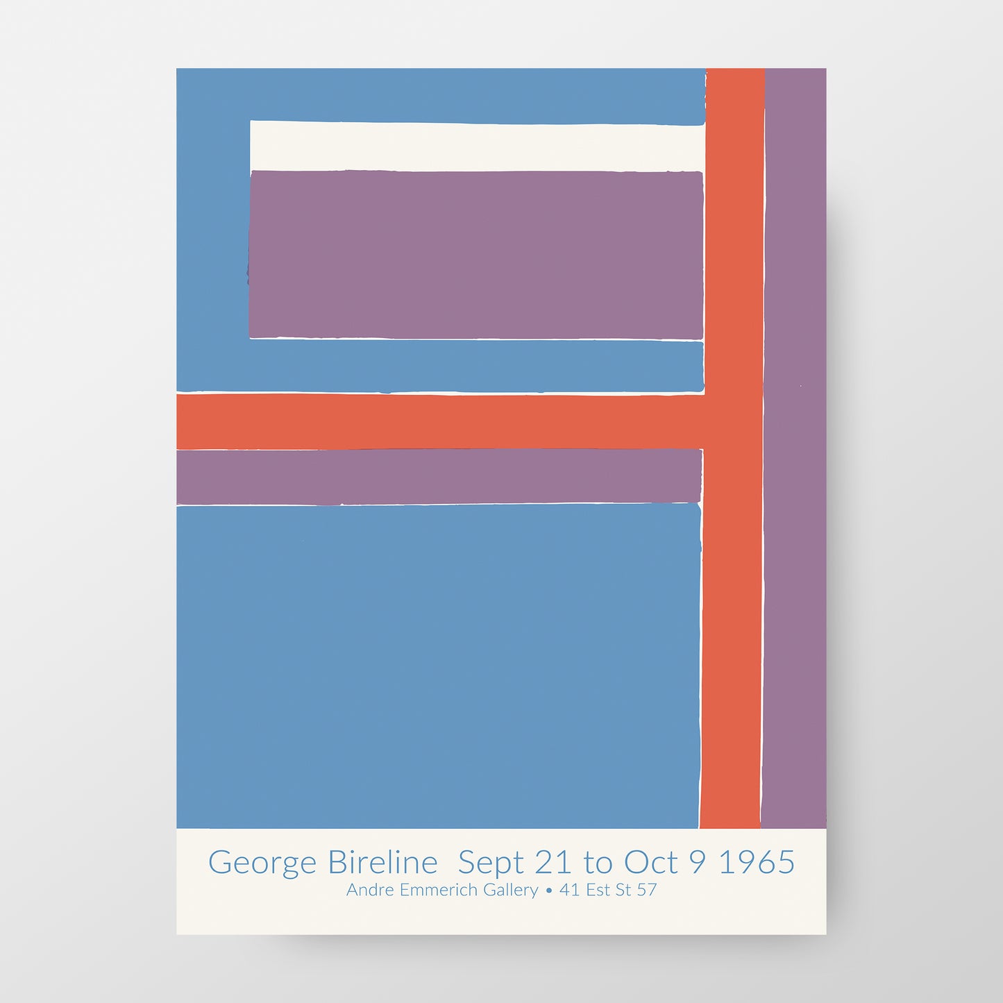 Georges Bireline 1965 New York City Exhibition Poster