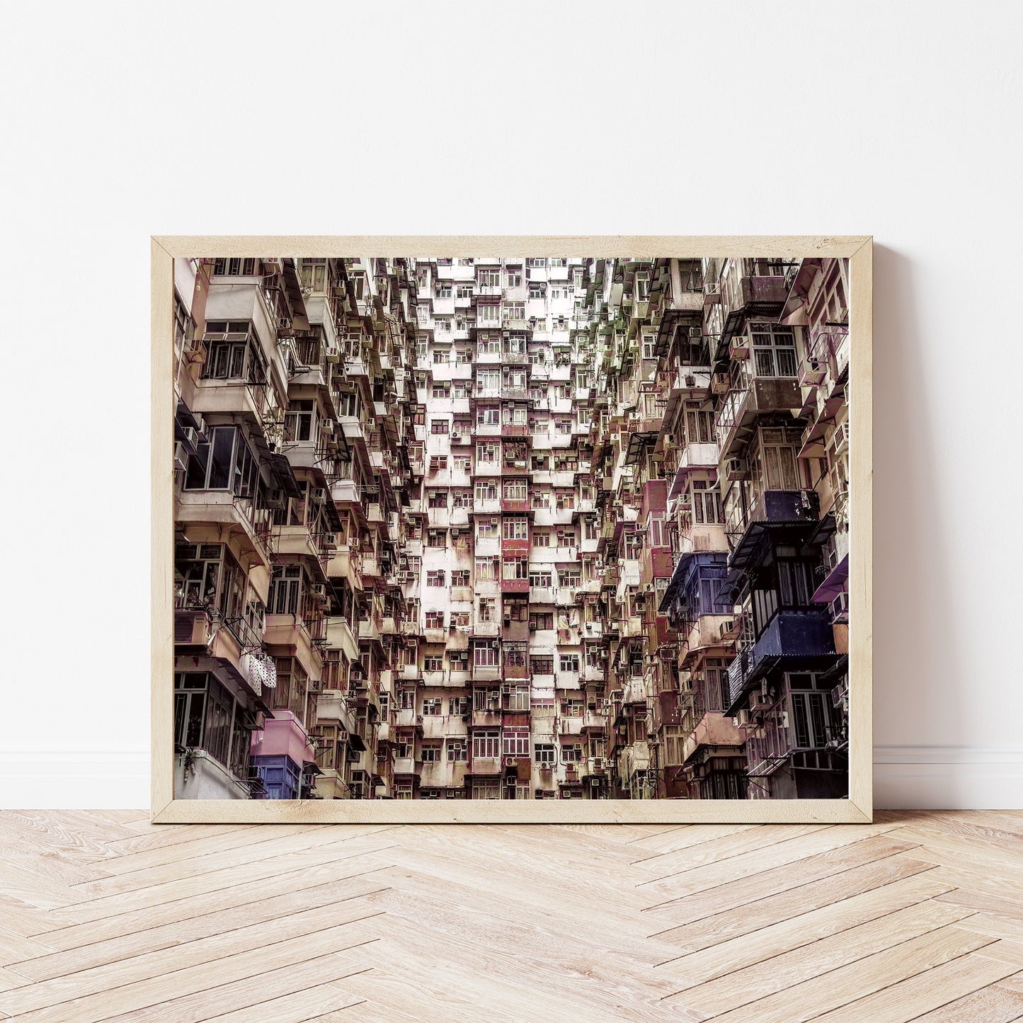 Immeuble d'appartements à Hong Kong Poster
