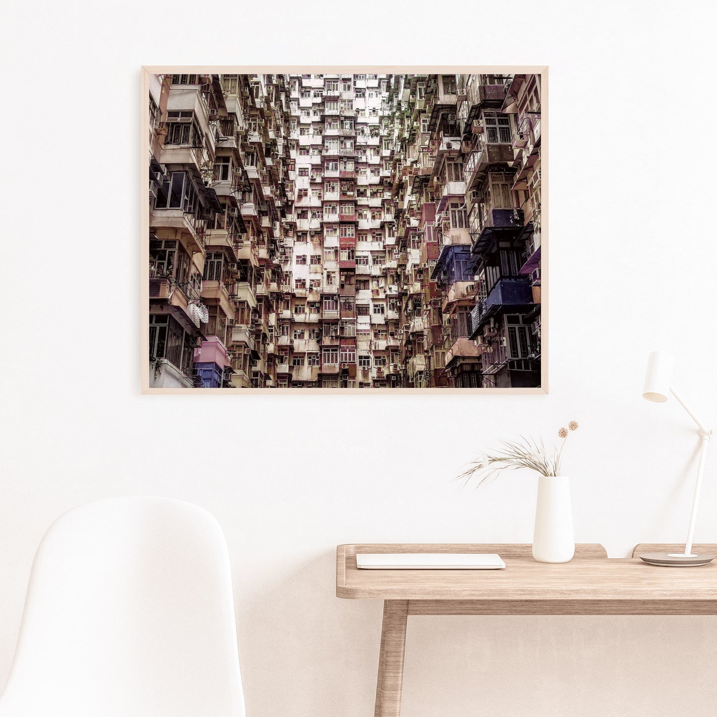 Immeuble d'appartements à Hong Kong Poster