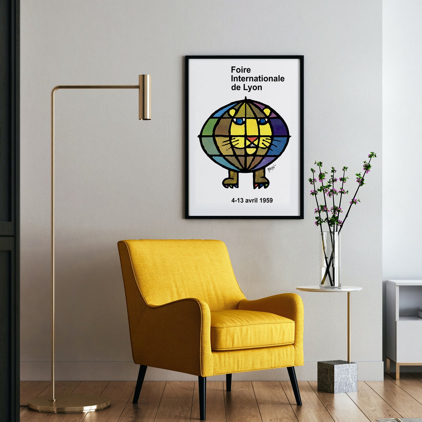 Celestino Piatti 1959 Lyon Exhibition Poster