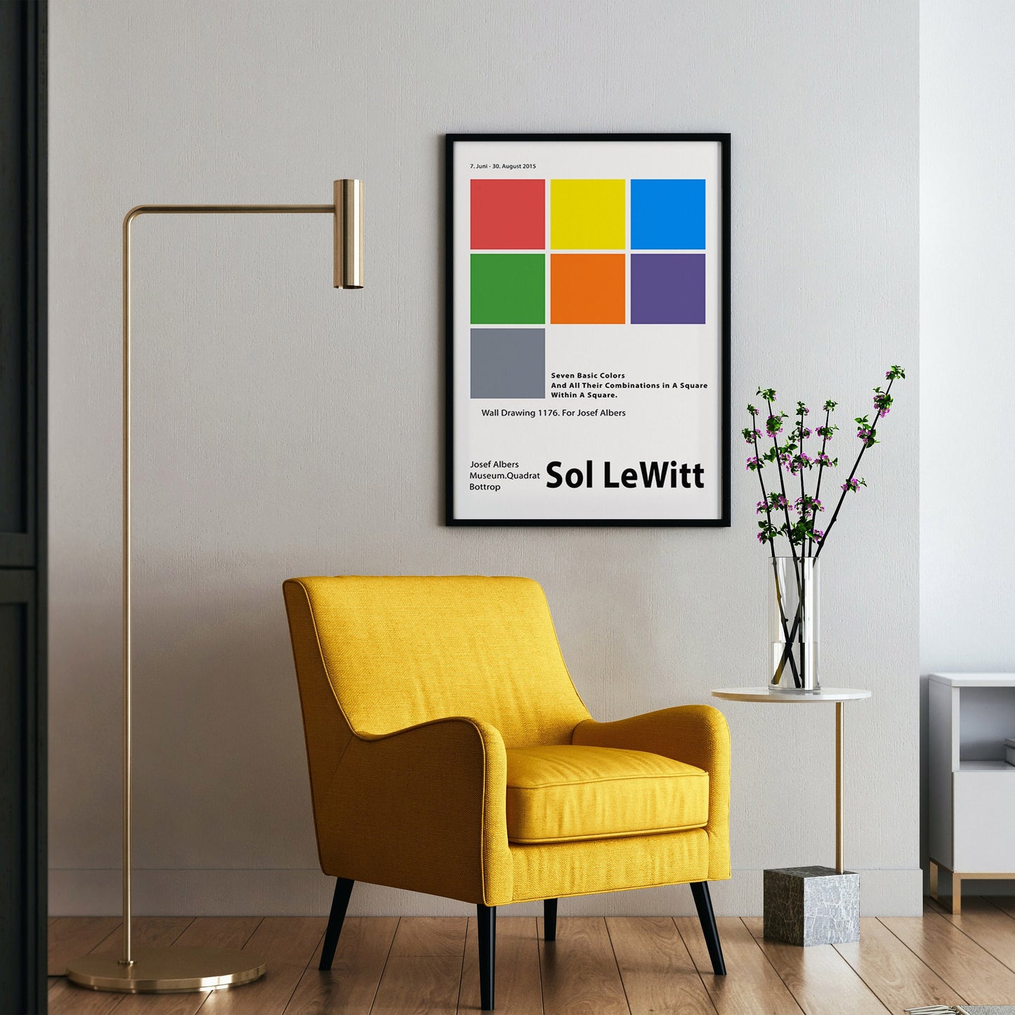 Sol Lewitt Fine Art Print, 2015 « Sept couleurs de base »