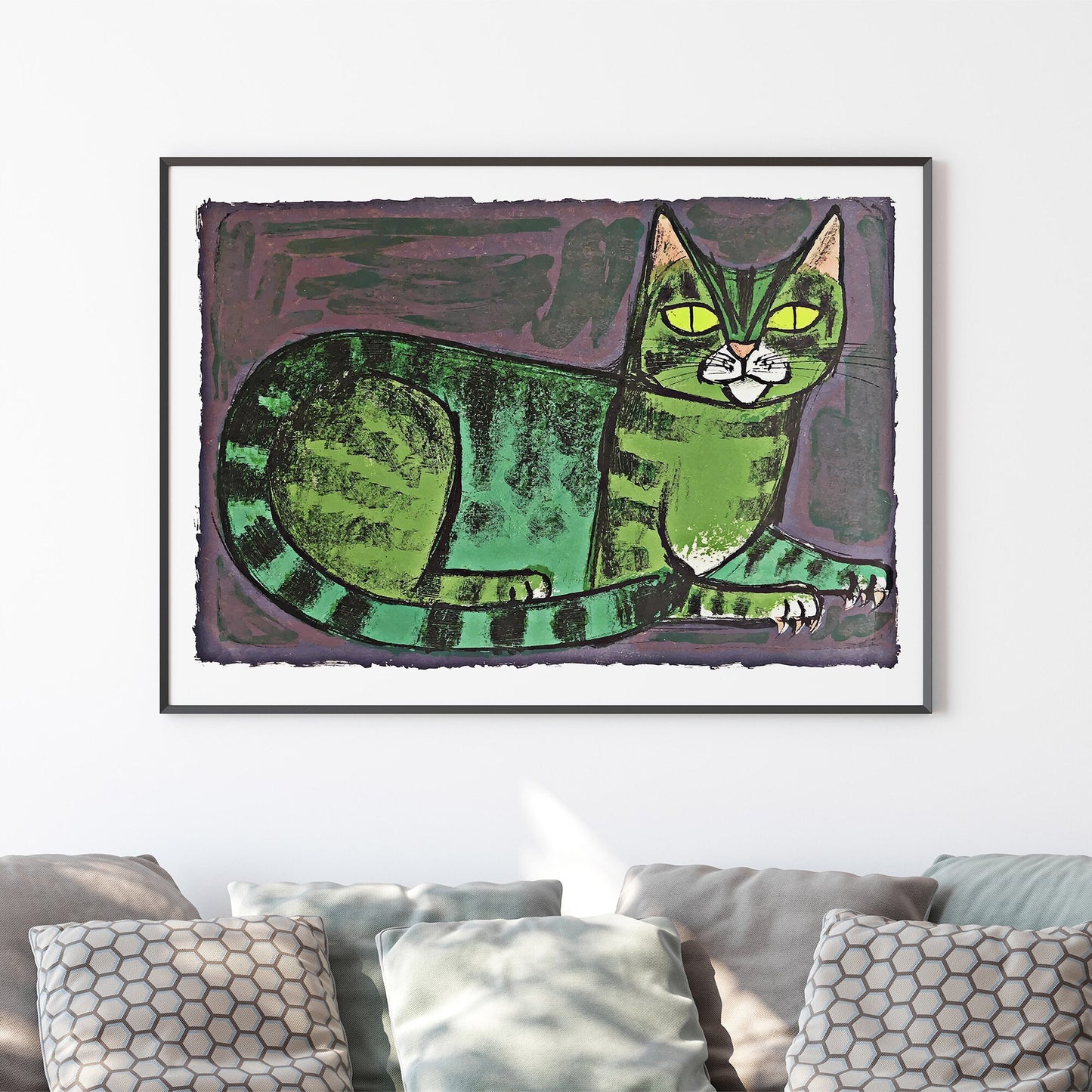 Lying Cat by Celestino Piatti Art Print