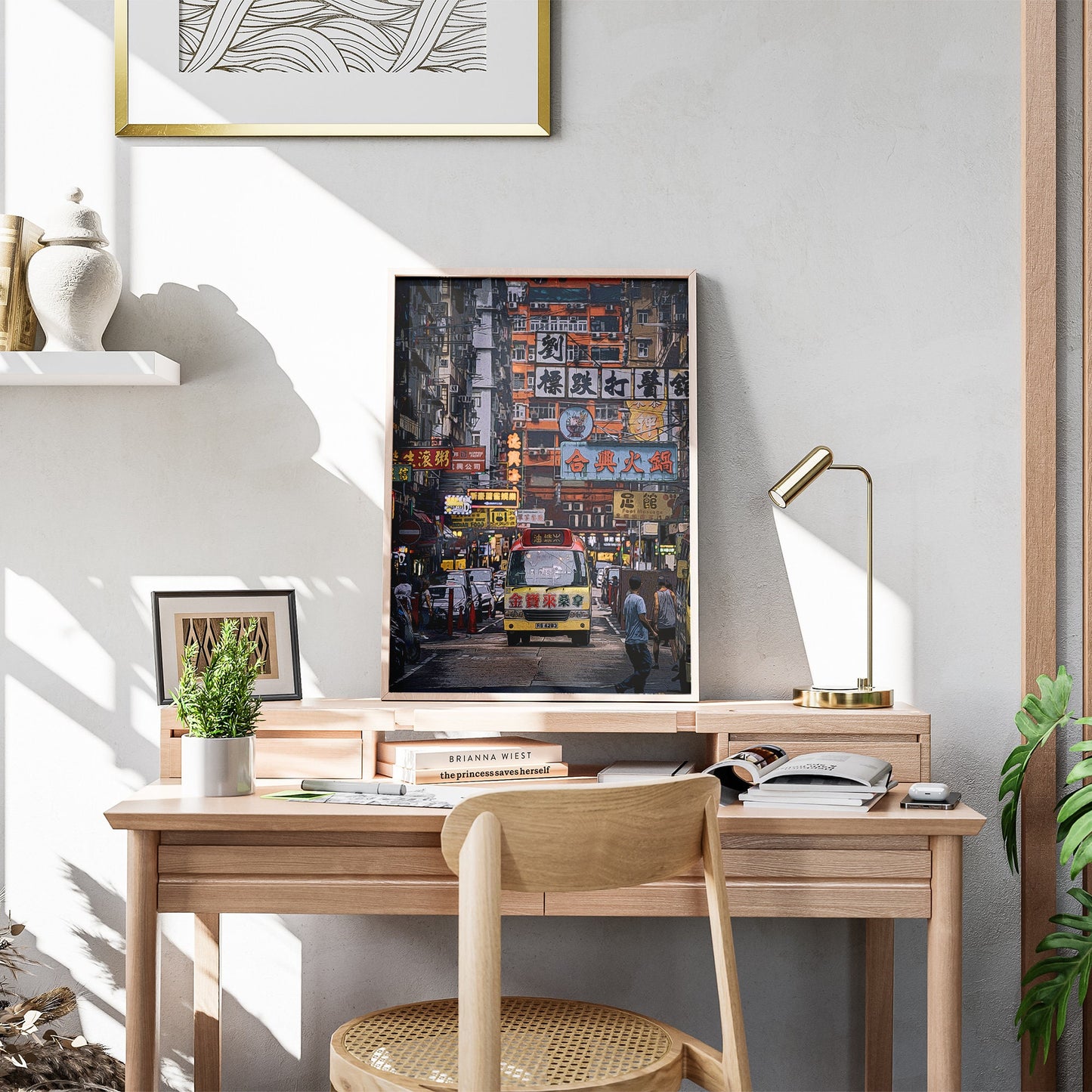 Hong Kong Street Art Print, Photo to Digital Painting