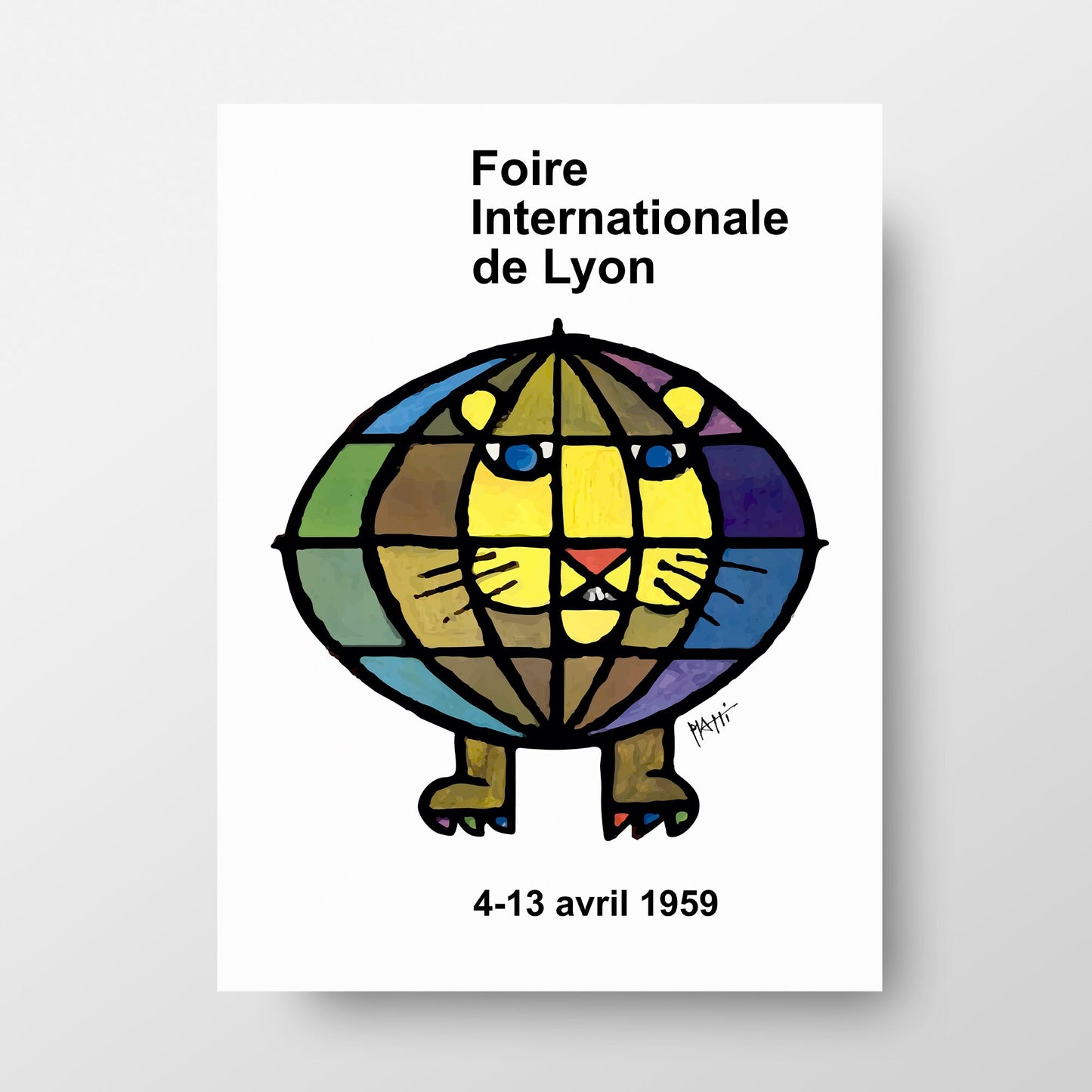 Celestino Piatti 1959 Lyon Exhibition Poster