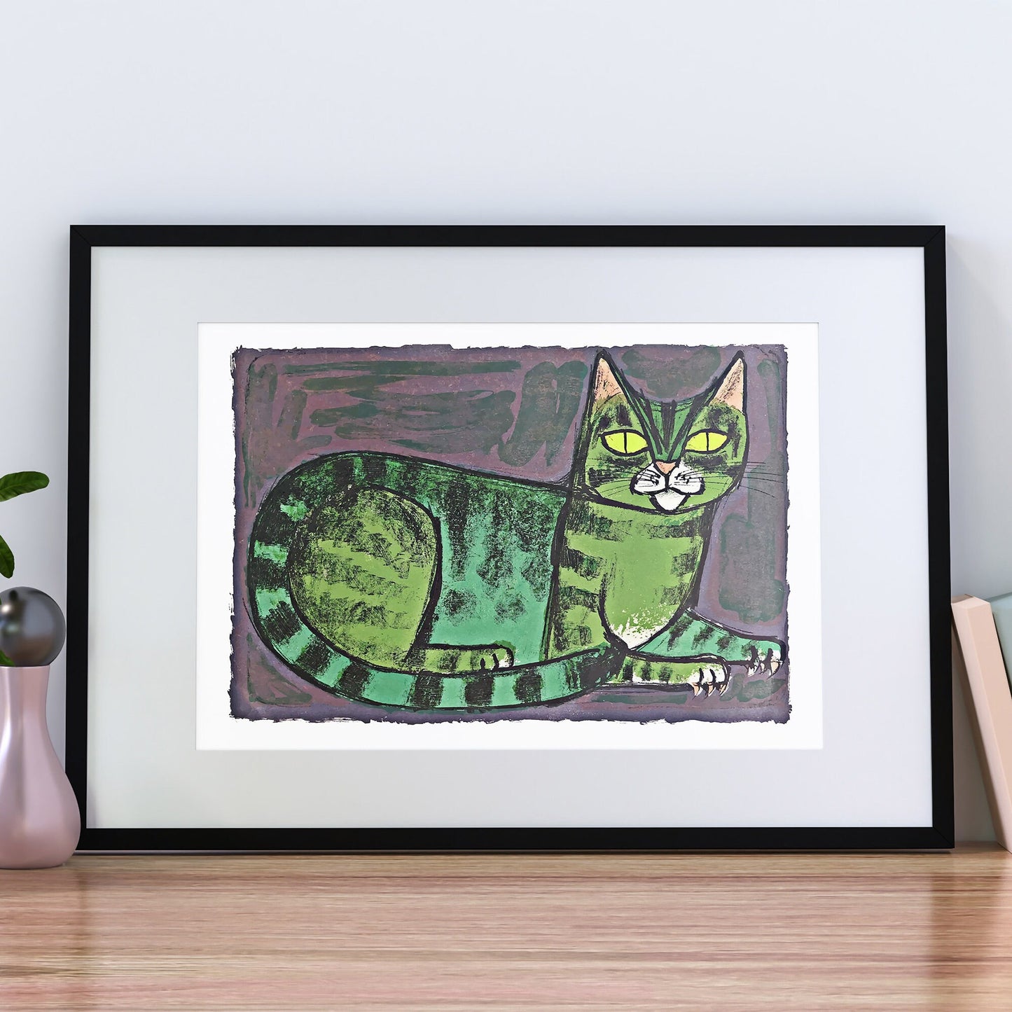 Lying Cat by Celestino Piatti Art Print