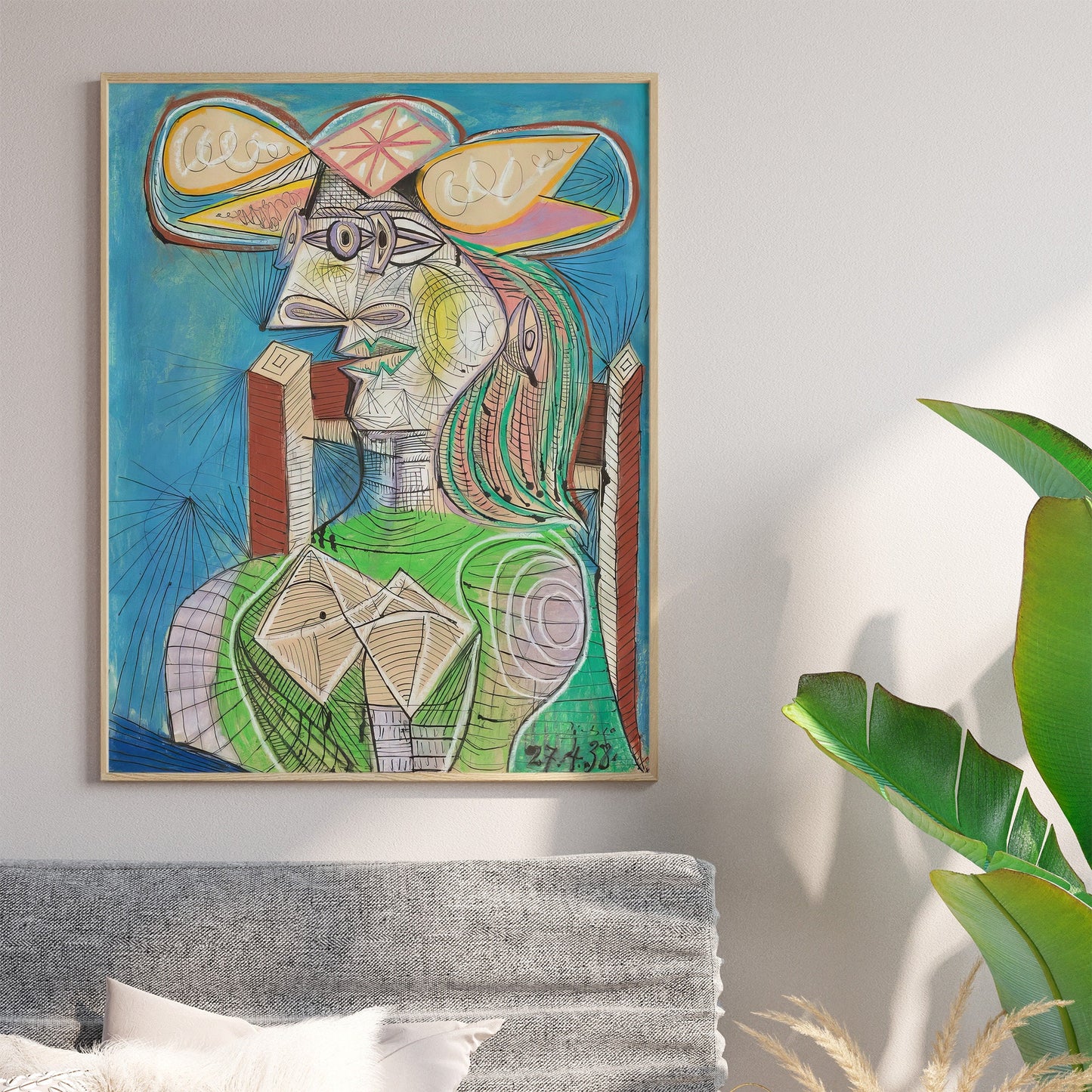 Pablo Picasso 1921 "Tête de femme" Impression artistique