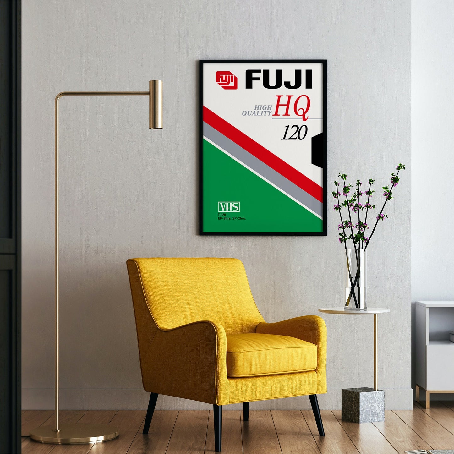 Affiche Fuji VHS Tape des années 80 Impression artistique