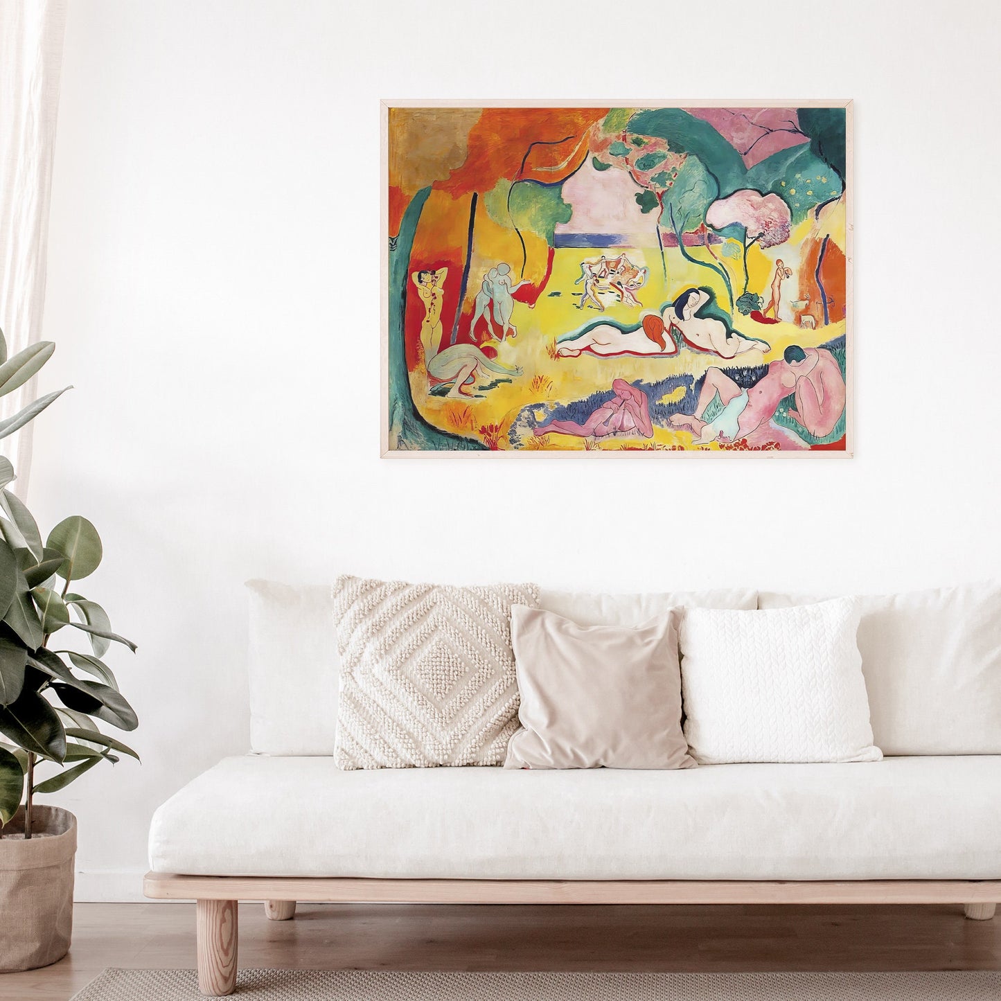 Henri Matisse "Le Bonheur de Vivre" Print, 1905 Enhanced Colorful Painting