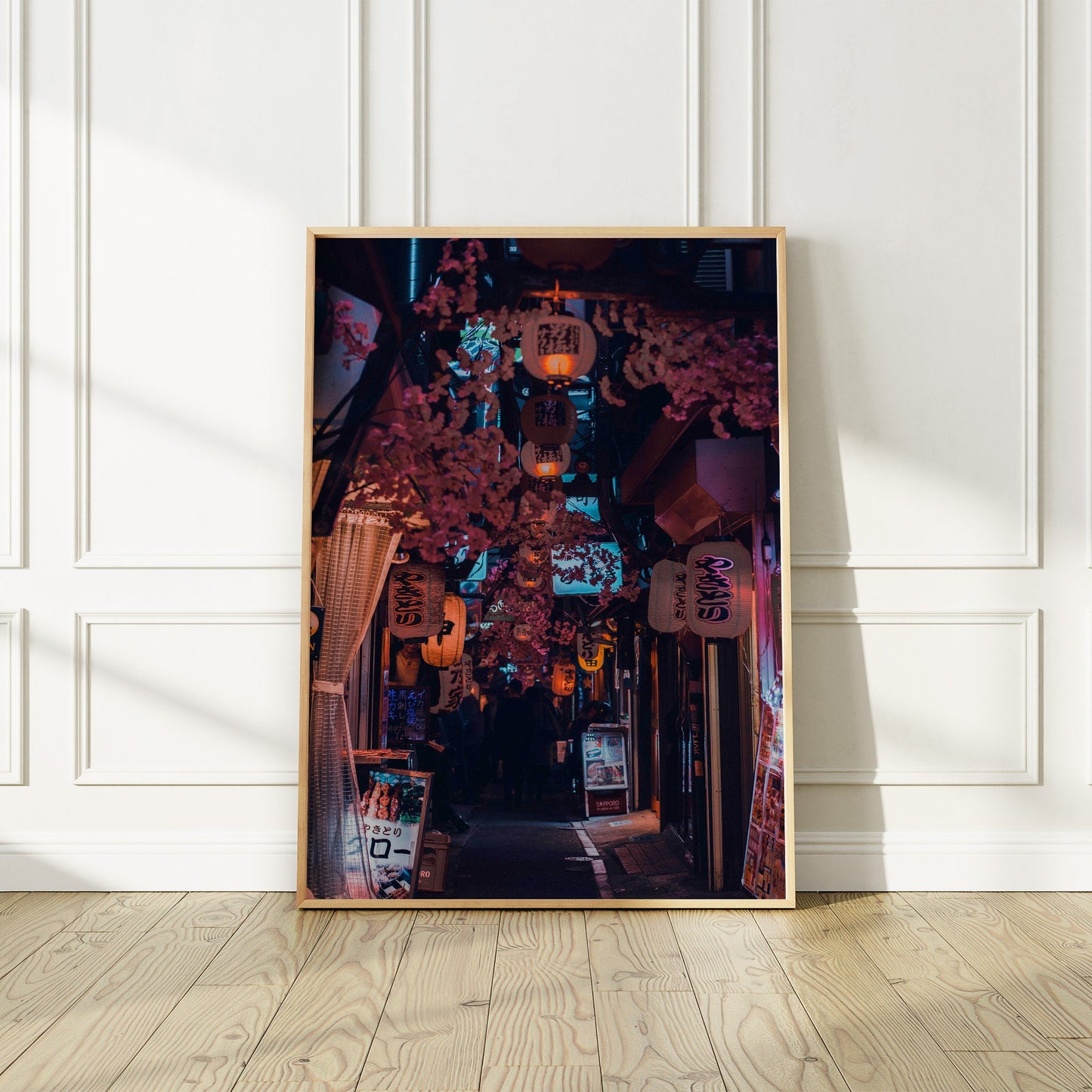 Japon Tokyo Golden Gai Print, Photographie d’allée de petits bars