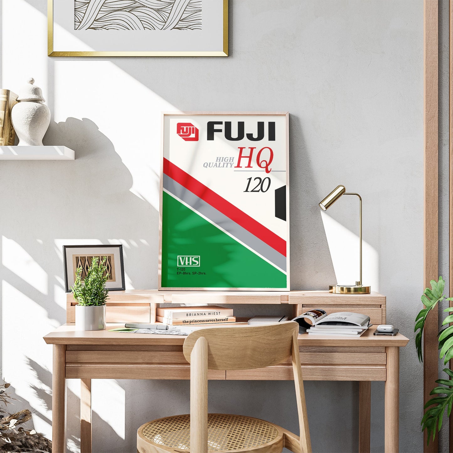 Affiche Fuji VHS Tape des années 80 Impression artistique