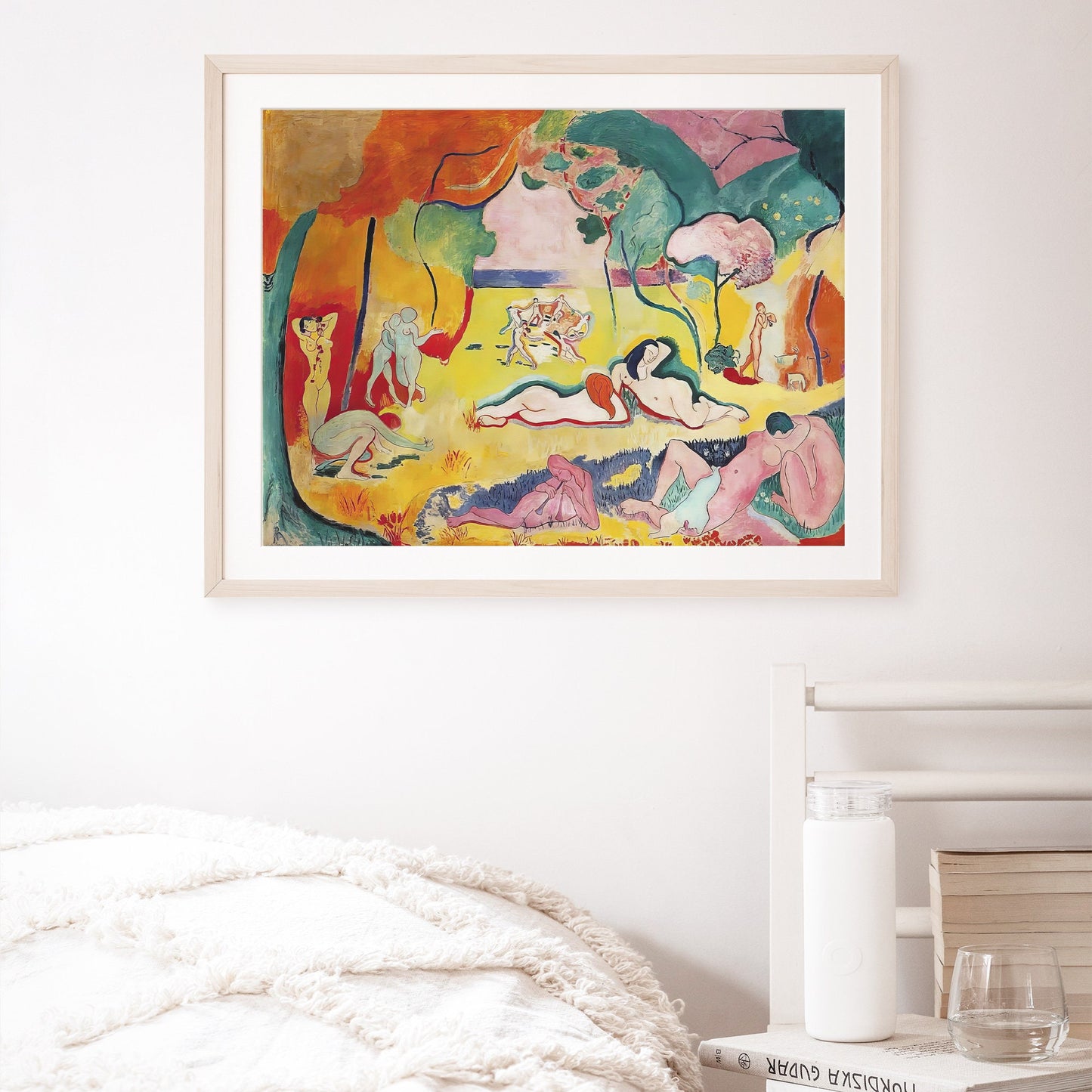 Henri Matisse "Le Bonheur de Vivre" Print, 1905 Enhanced Colorful Painting