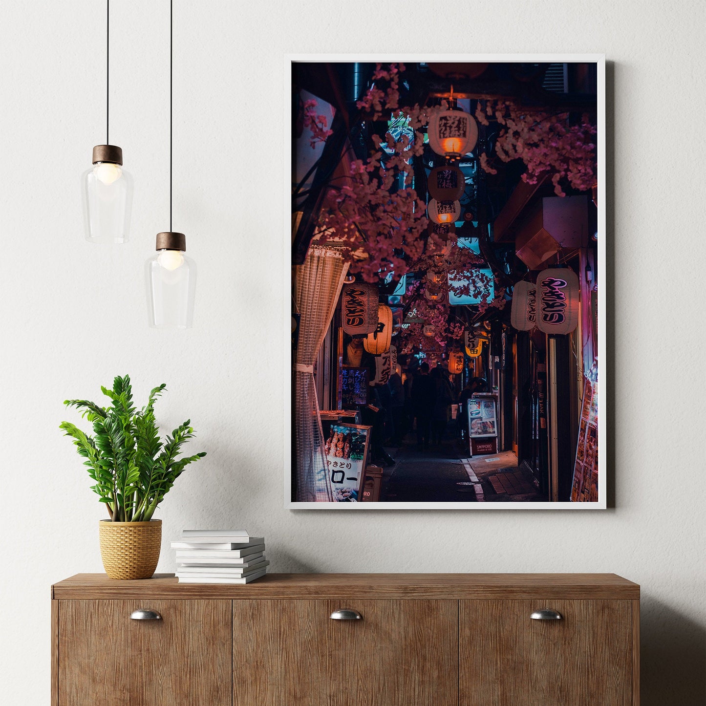 Japon Tokyo Golden Gai Print, Photographie d’allée de petits bars