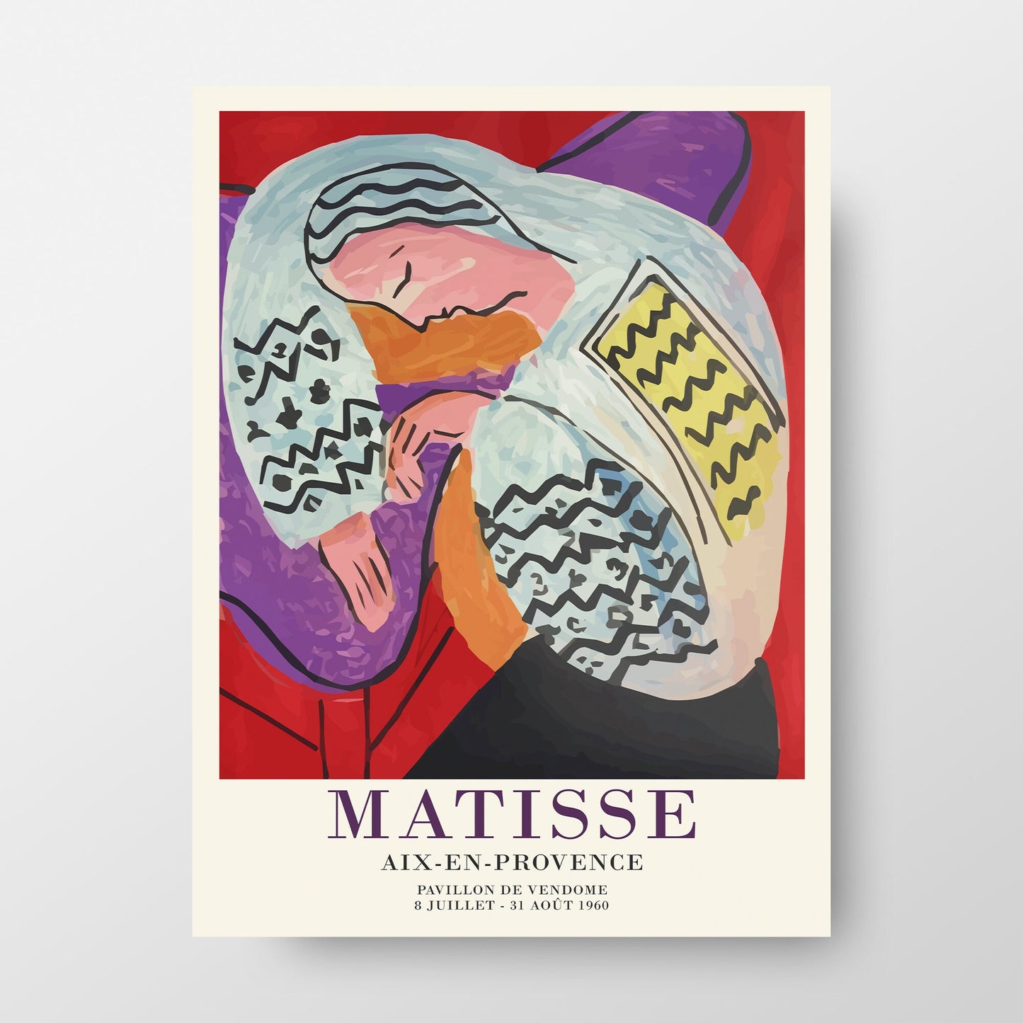 Affiche d'exposition Henri Matisse 1960