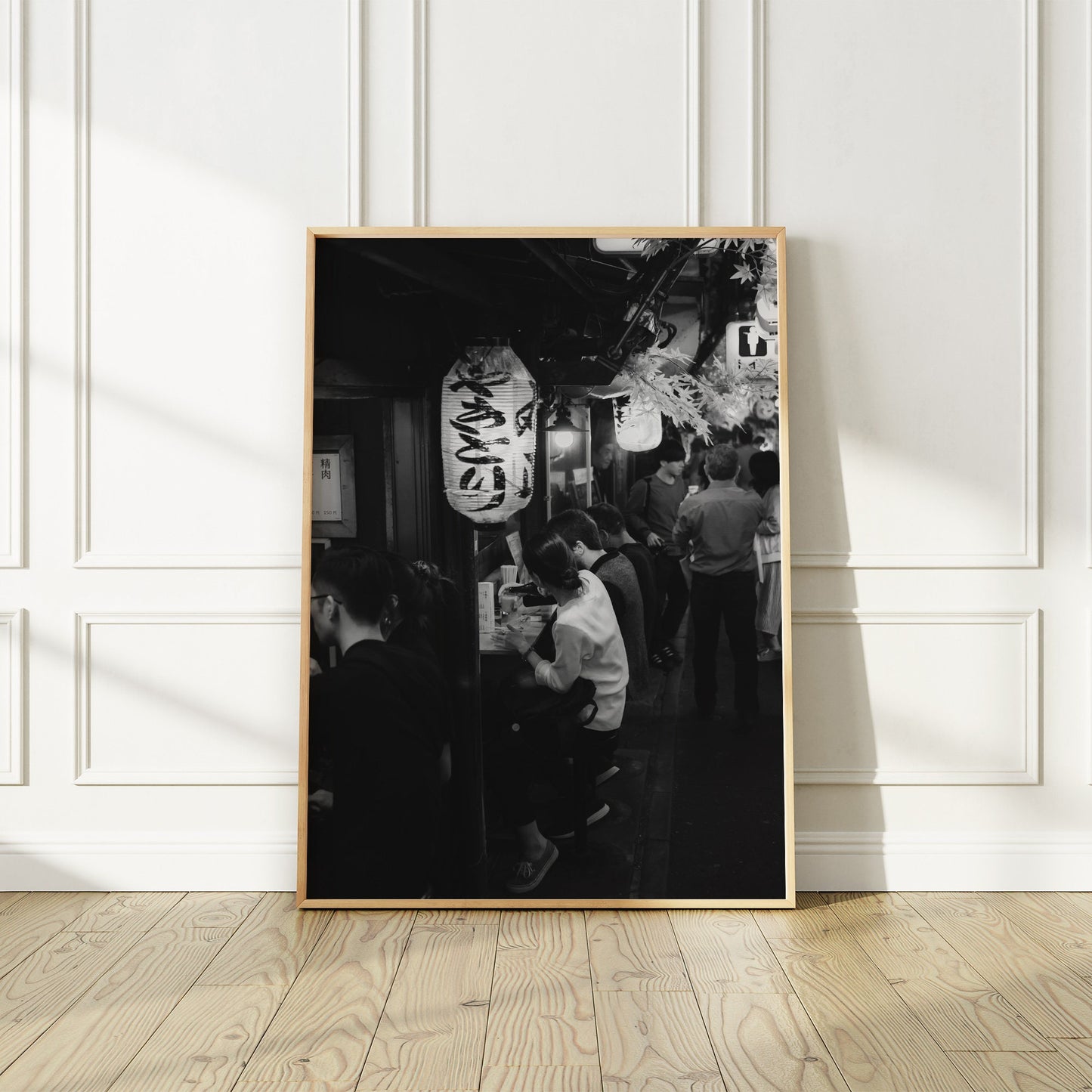 Japon Tokyo Golden Gai Poster, Isakaya Micro Bars, Photographie noir et blanc