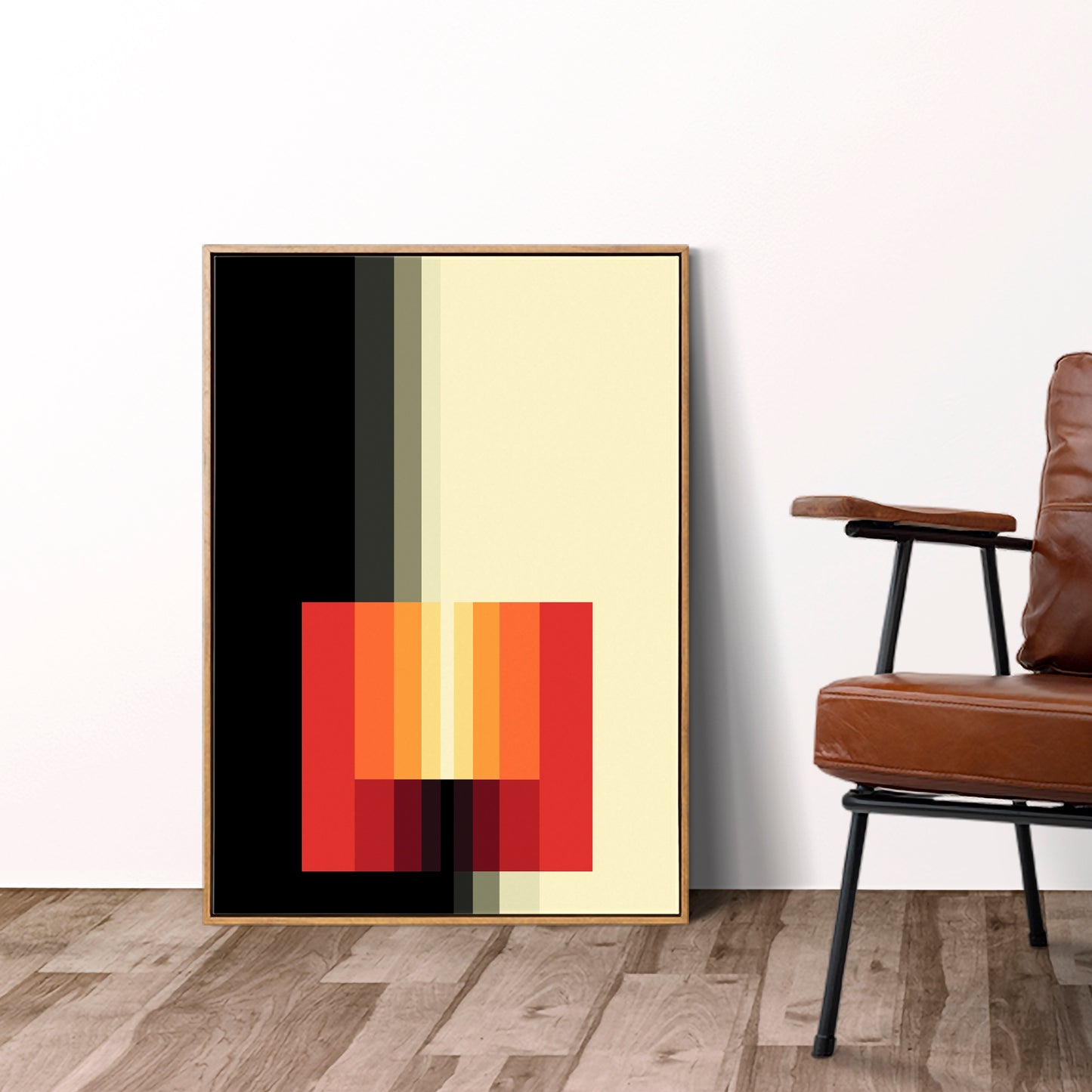 Impression d'art vibrante « Chromorphose 3.01 » de Karl Gerstner, style moderne du milieu du siècle, 1973