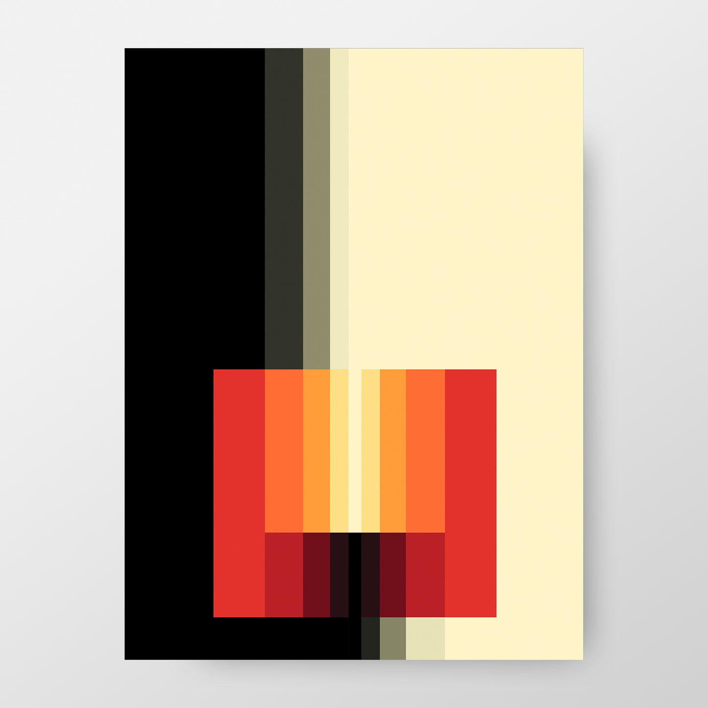 Impression d'art vibrante « Chromorphose 3.01 » de Karl Gerstner, style moderne du milieu du siècle, 1973