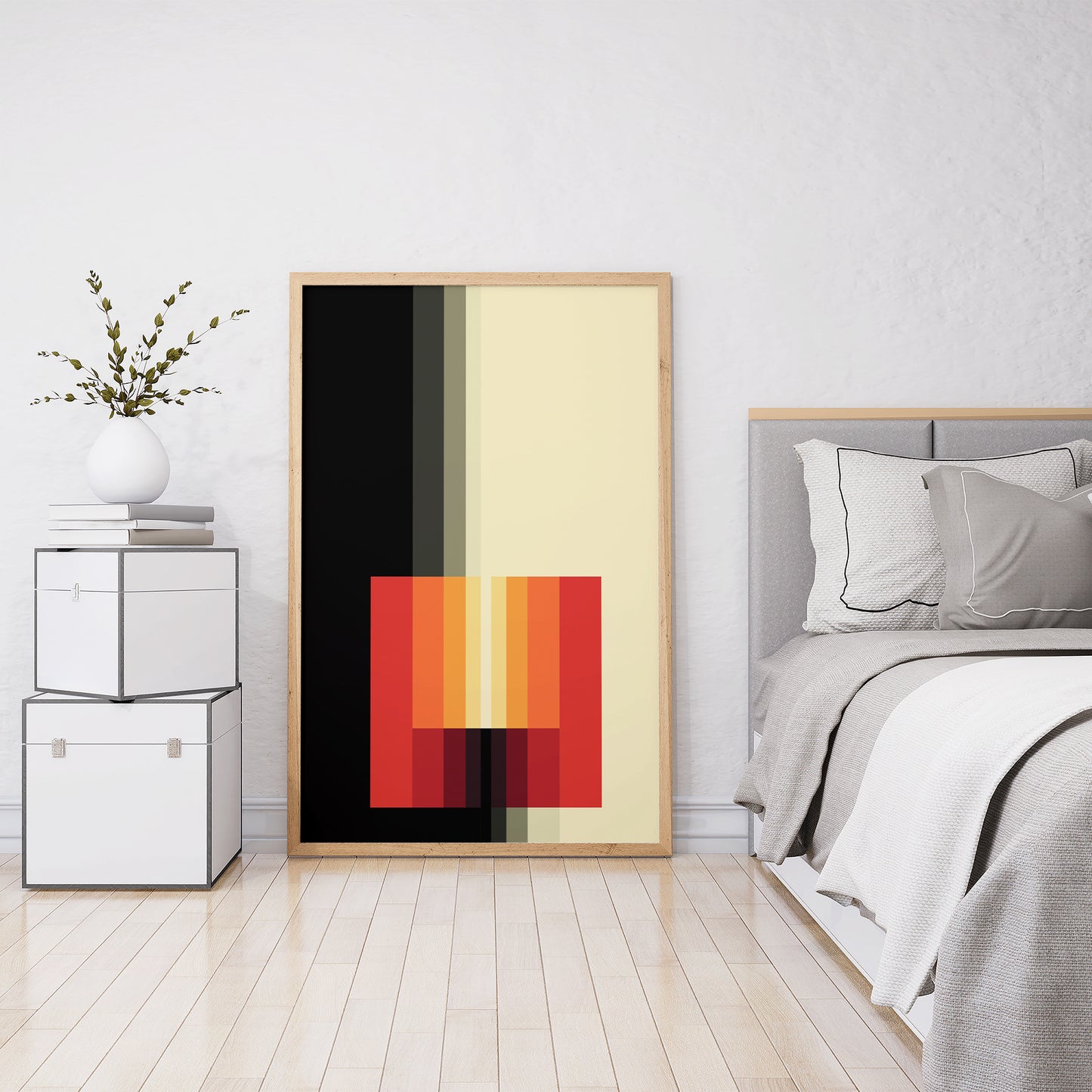 Impression d'art vibrante « Chromorphose 3.01 » de Karl Gerstner, style moderne du milieu du siècle, 1973