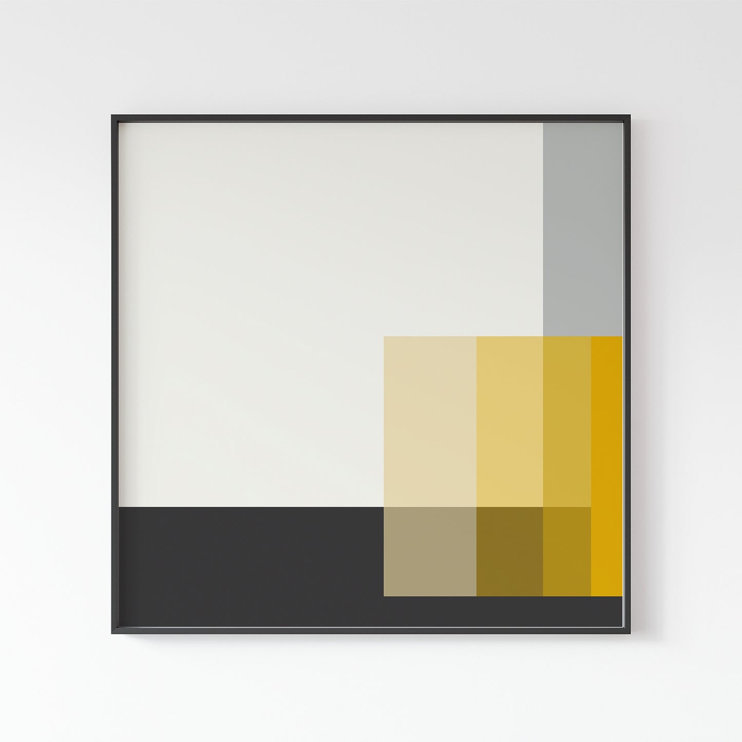 Karl Gerstner "Polar Yellow" 1958-59, Square Sizes Poster