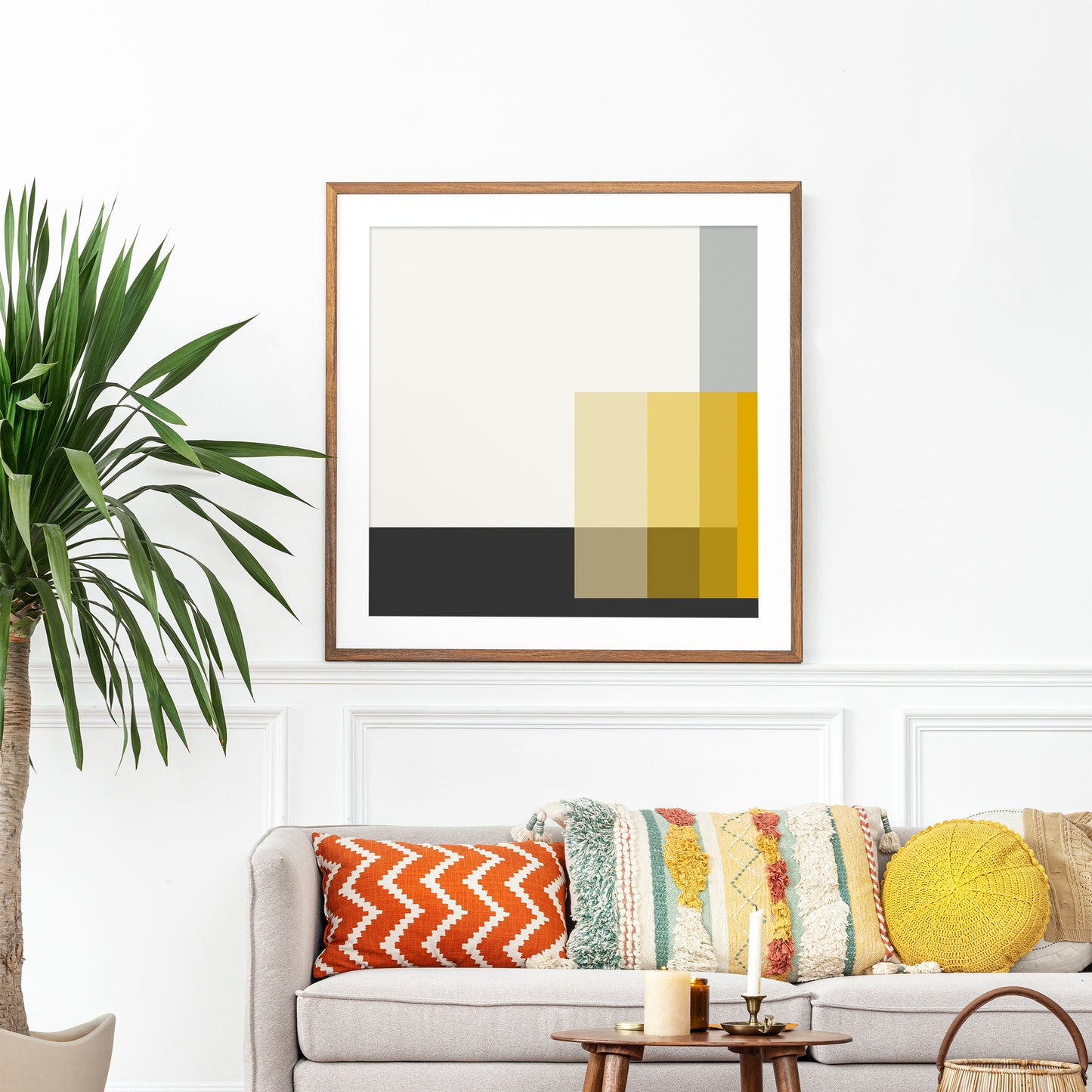 Karl Gerstner "Polar Yellow" 1958-59, Square Sizes Poster