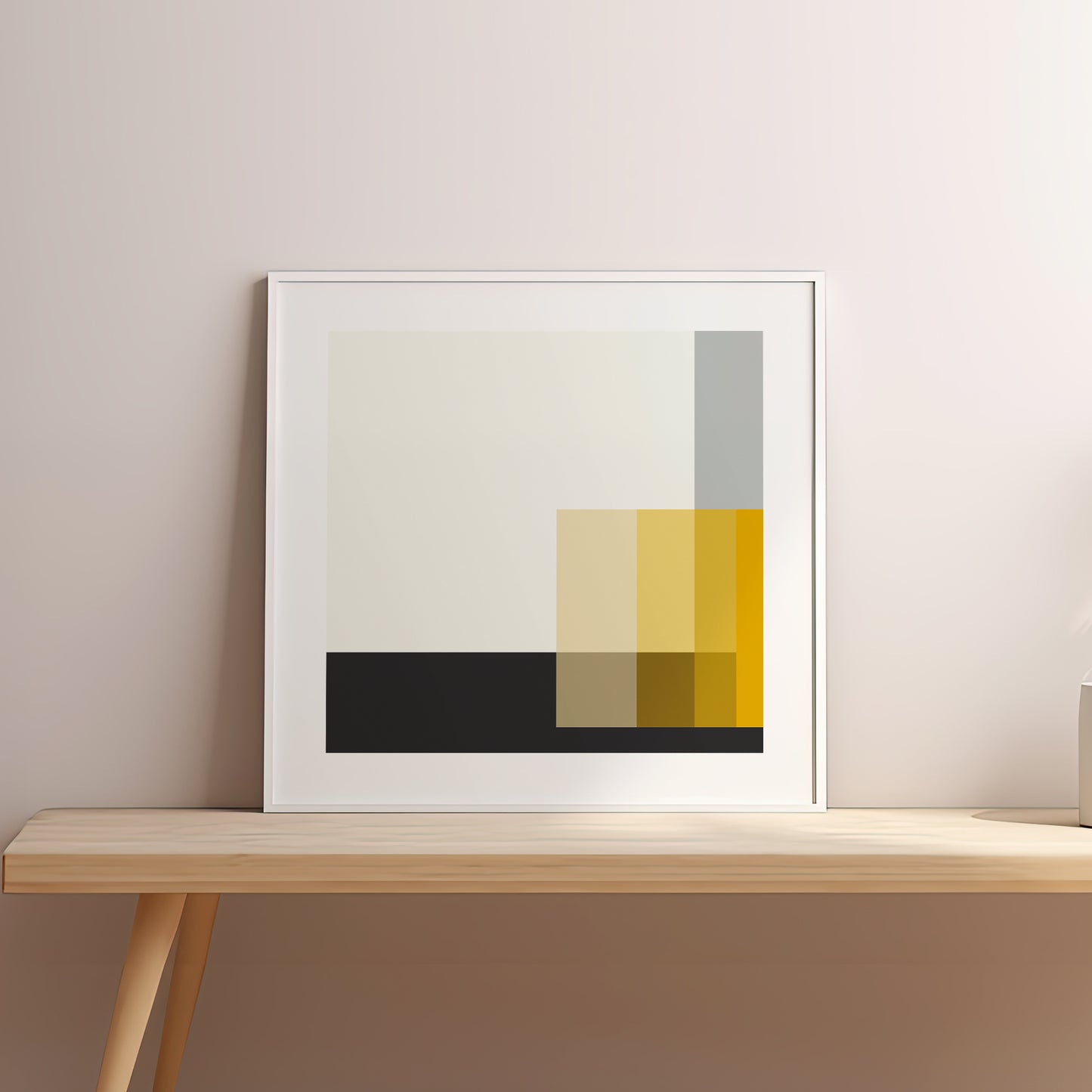 Karl Gerstner "Polar Yellow" 1958-59, Square Sizes Poster