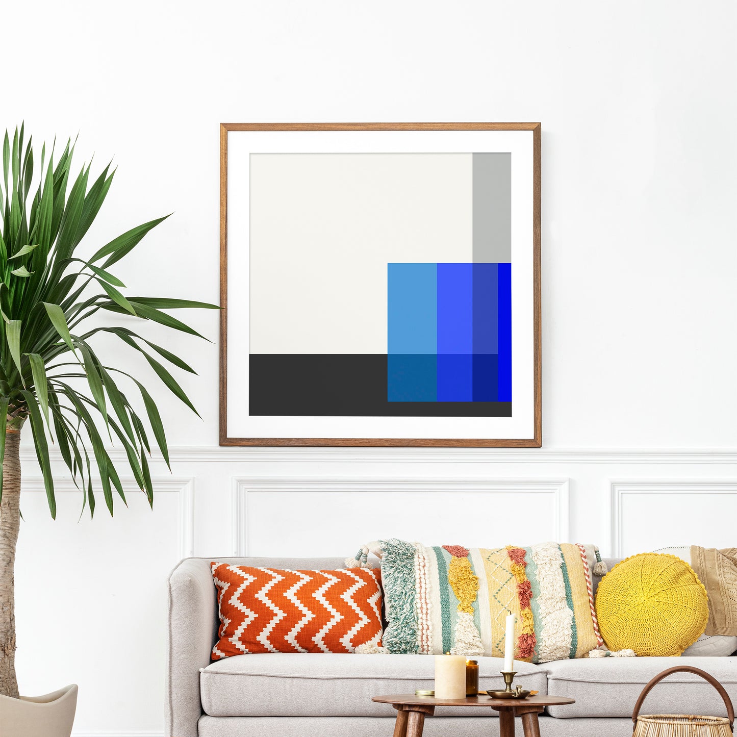Karl Gerstner "Polar Blue" 1958-59, Square Sizes Poster