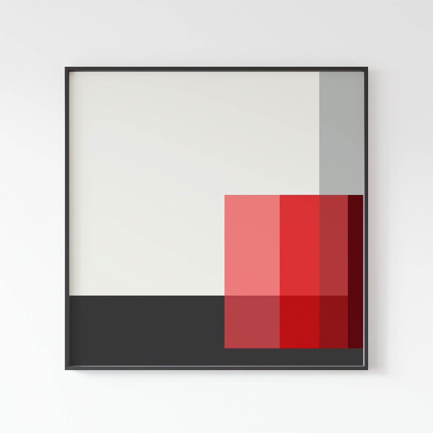 Karl Gerstner "Polar Red" 1958-59, Square Sizes Poster