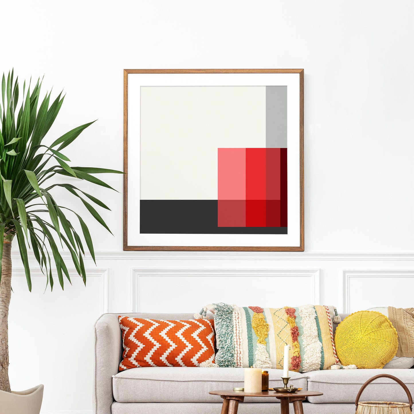 Karl Gerstner "Polar Red" 1958-59, Square Sizes Poster