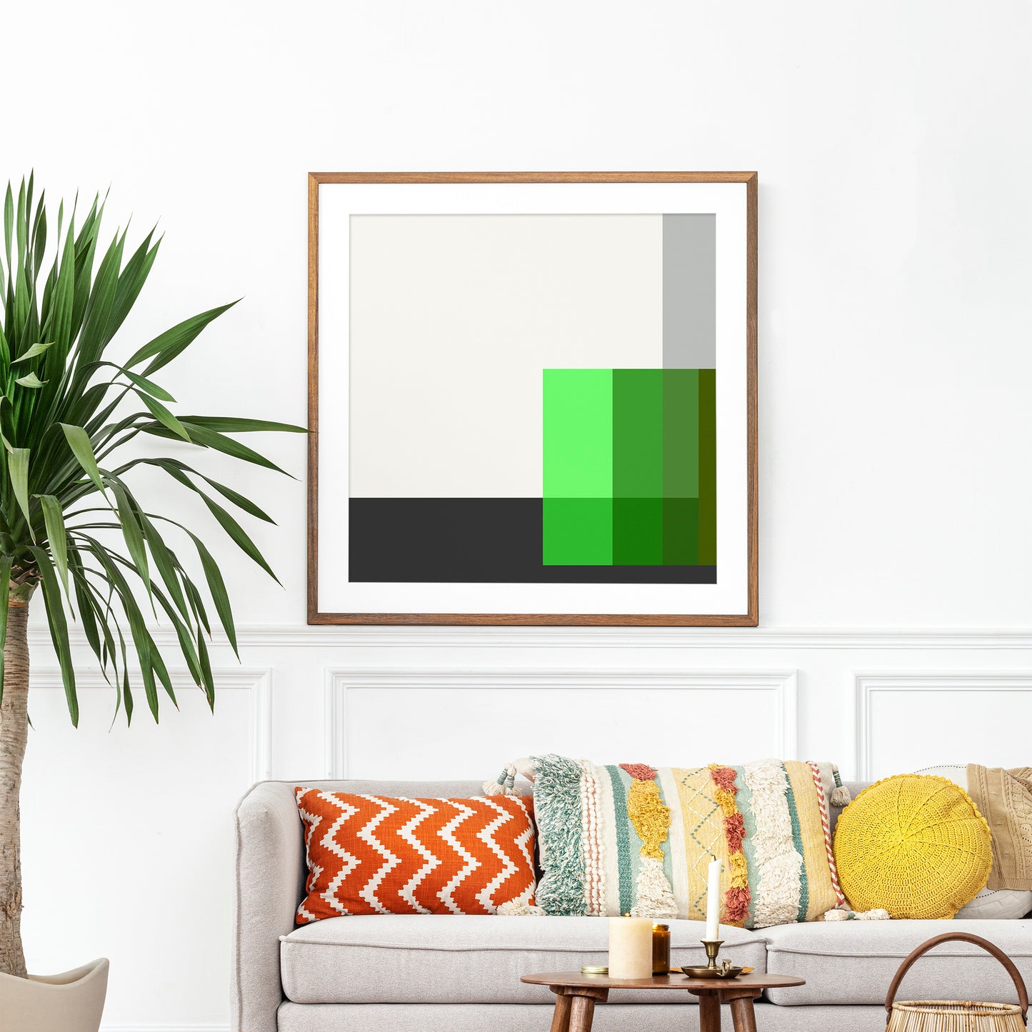 Karl Gerstner "Polar Green" 1958-59, Square Sizes Poster
