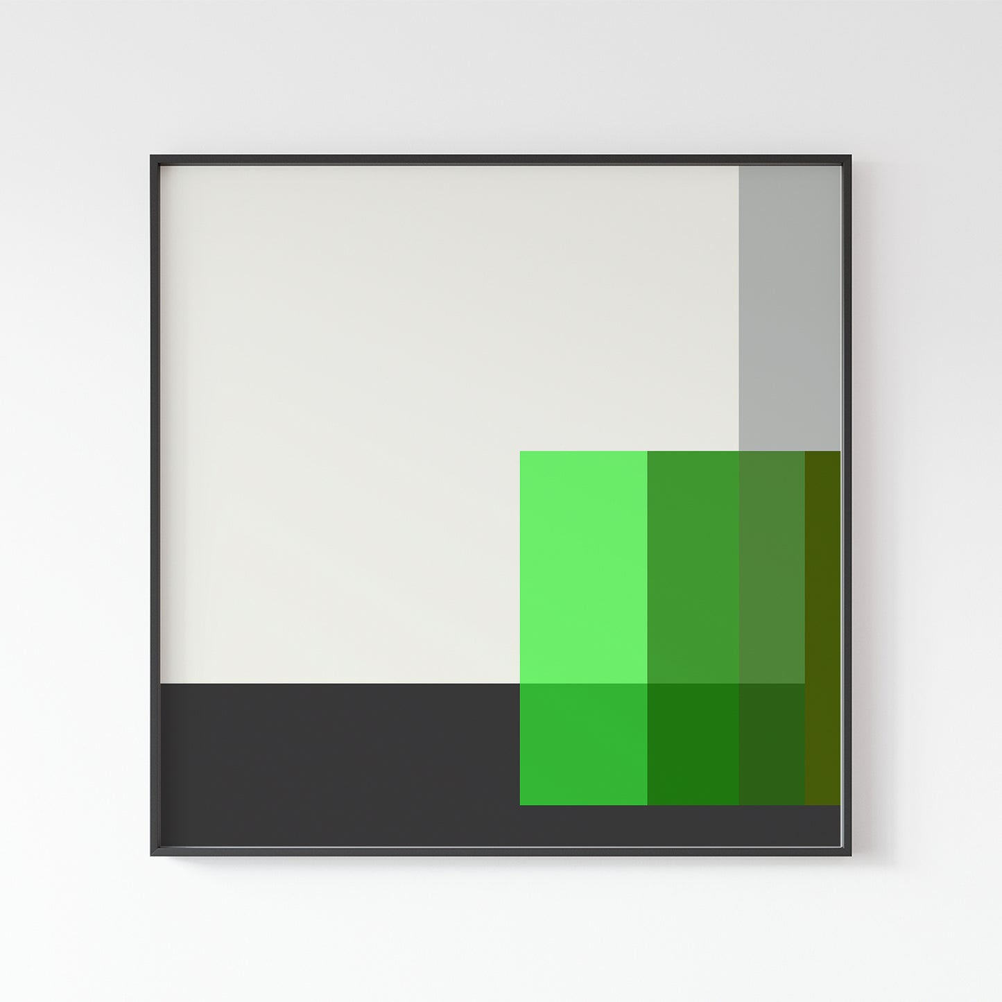 Karl Gerstner "Polar Green" 1958-59, Square Sizes Poster