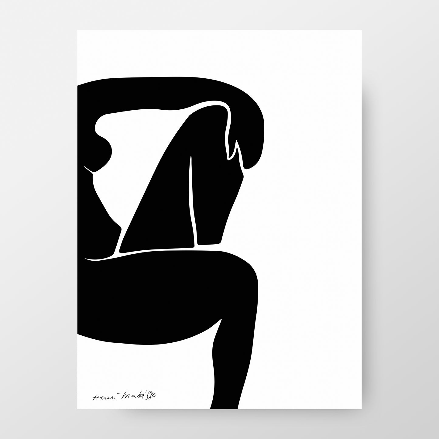 Henri Matisse "Black Woman Figure", Vibrant 1952 Art Print