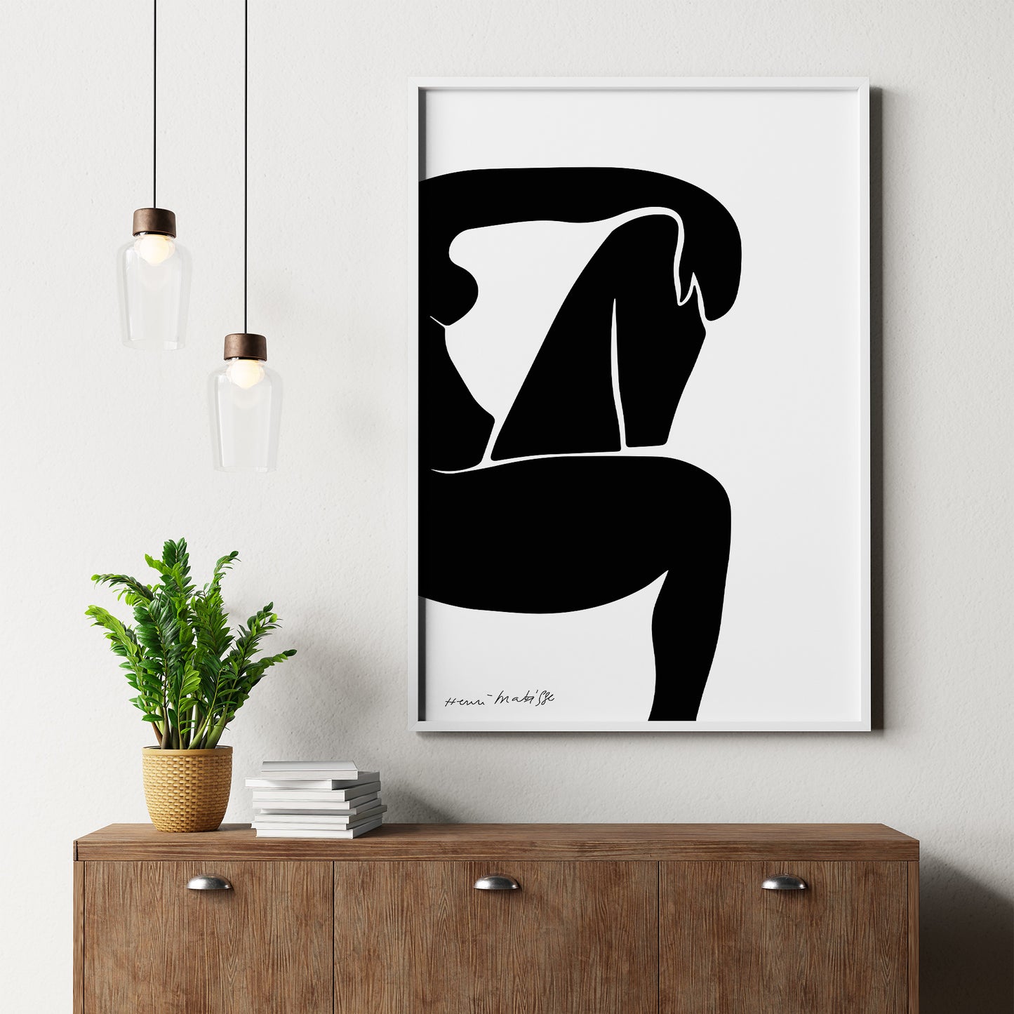Henri Matisse "Black Woman Figure", Vibrant 1952 Art Print