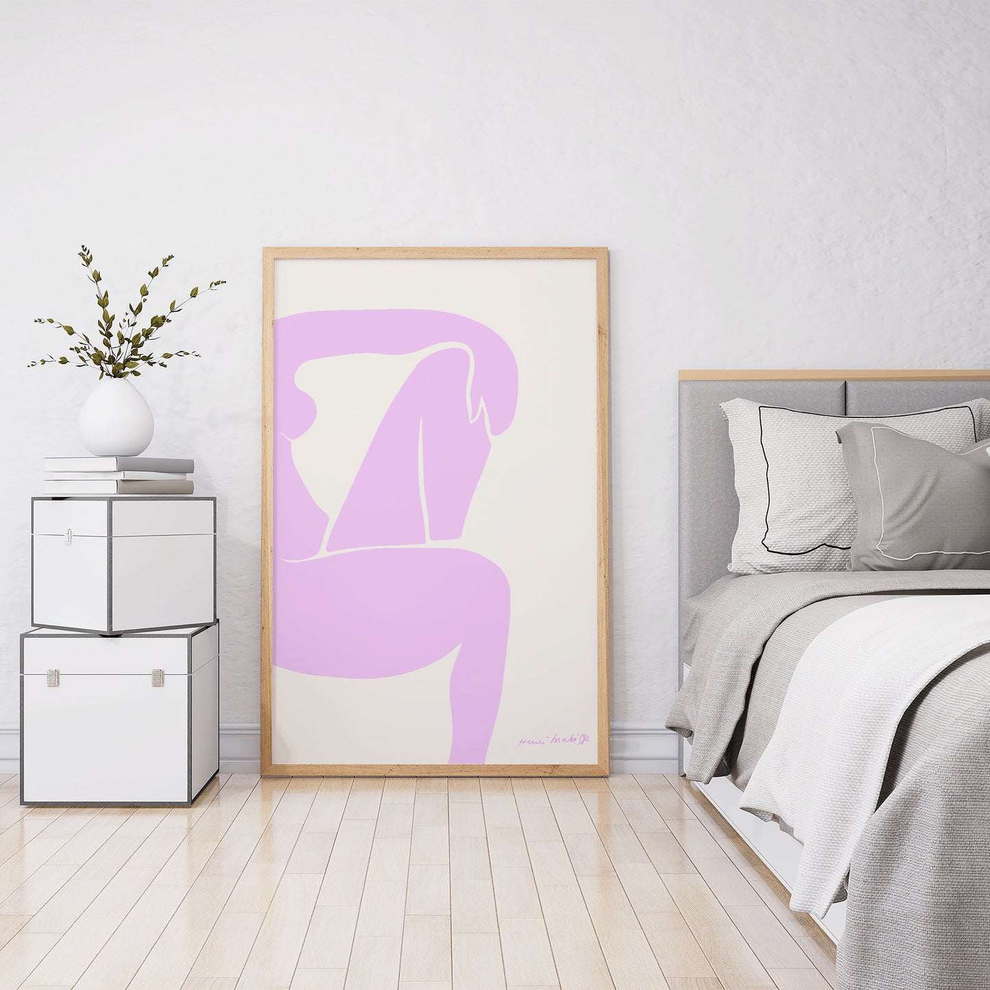 Henri Matisse "Pink Woman Figure", Vibrant 1952 Art Print
