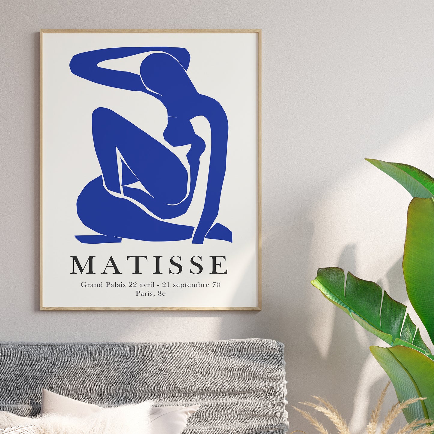 Henri Matisse "Nu Bleu III", Vibrant 1952 Lithography Print Poster Poster Print Gang