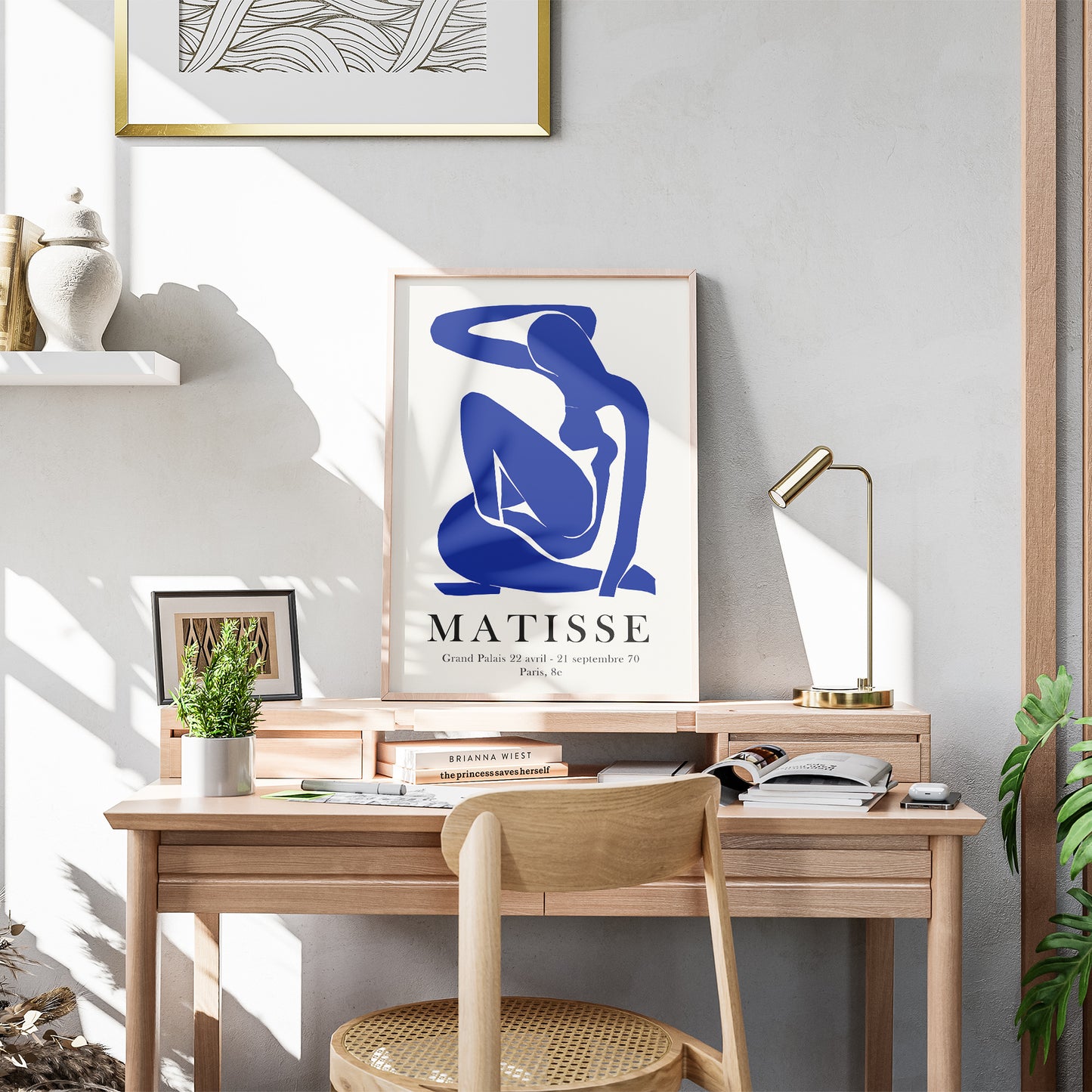 Henri Matisse "Nu Bleu III", Vibrant 1952 Lithography Print Poster Poster Print Gang