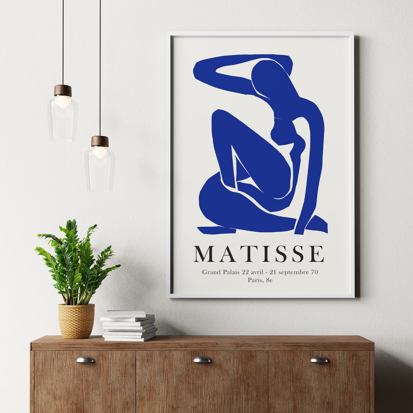 Henri Matisse "Nu Bleu III", Vibrant 1952 Lithography Print Poster Poster Print Gang