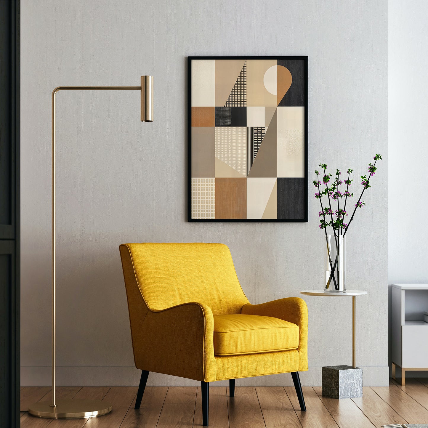 Mid-Century Modern Abstract Art Print