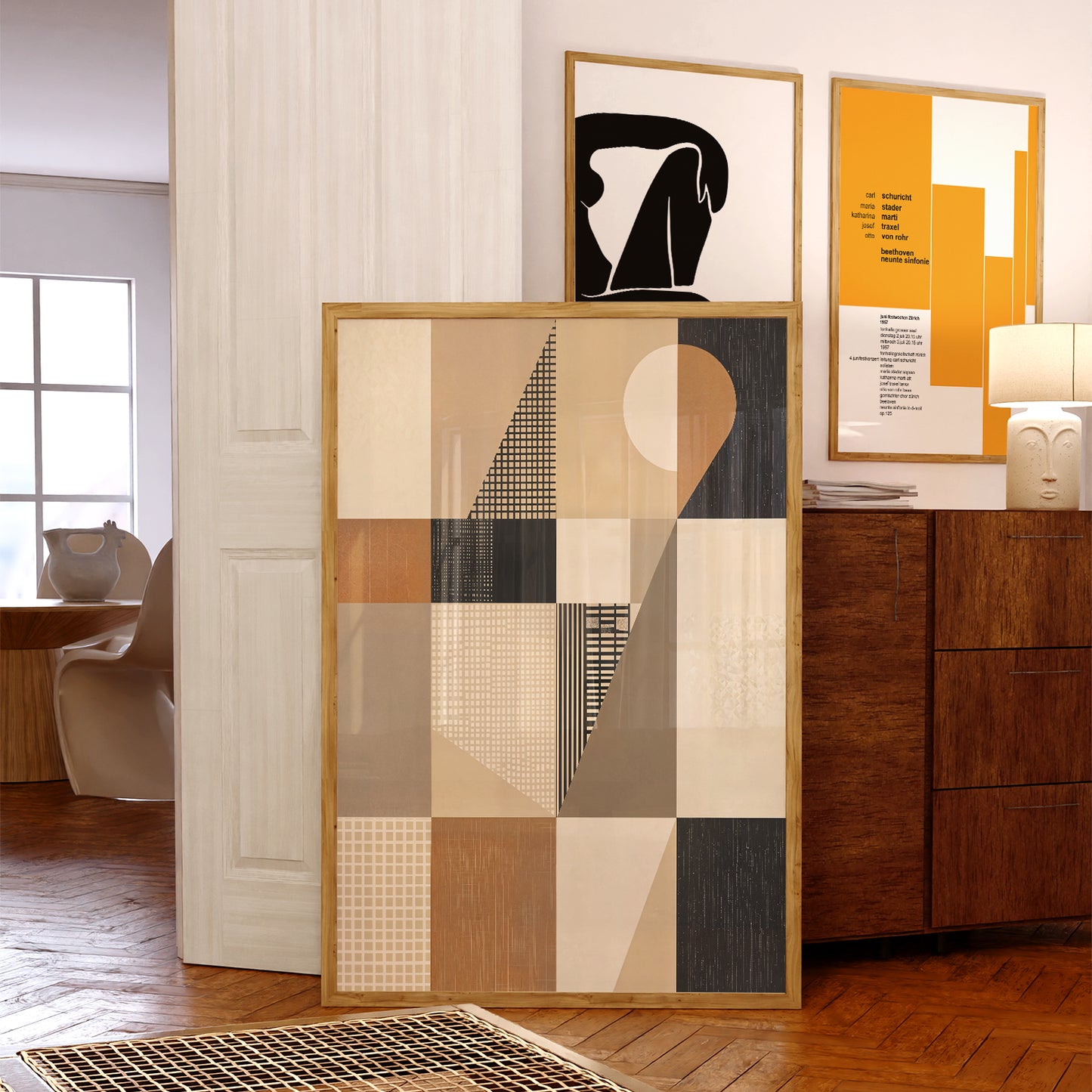 Mid-Century Modern Abstract Art Print