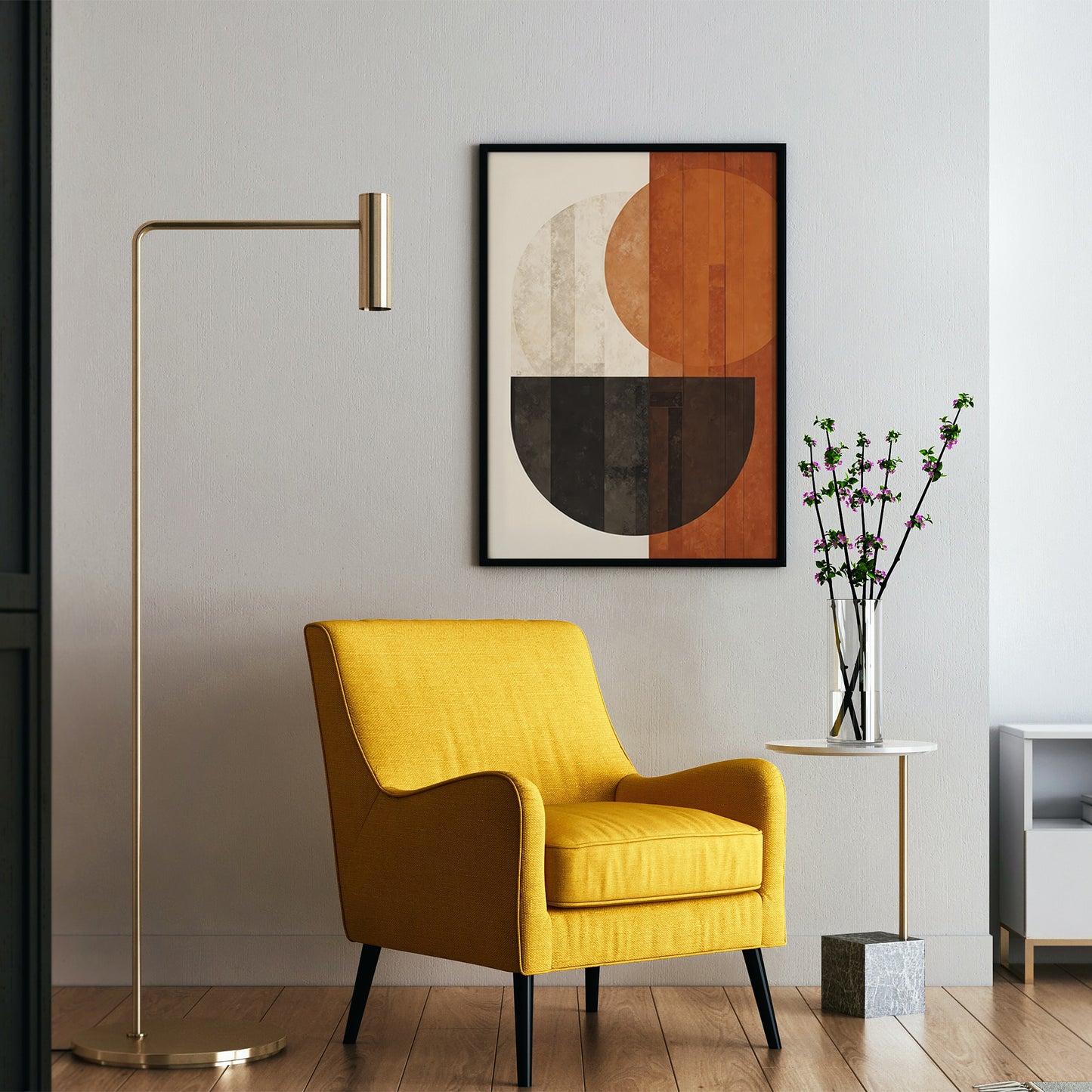 Mid-Century Modern Abstract Art Print
