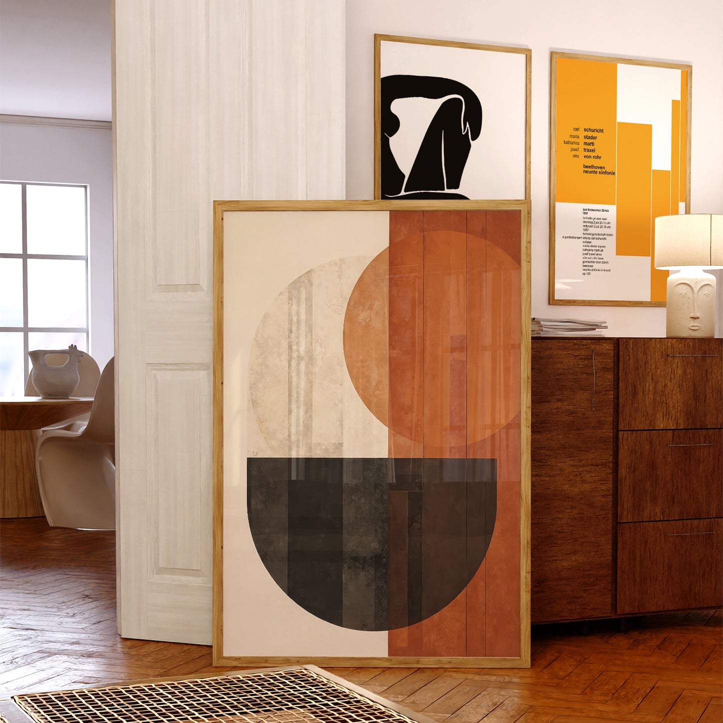 Mid-Century Modern Abstract Art Print