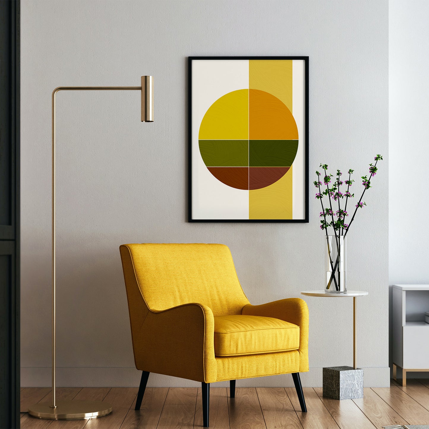 Mid-Century Abstract Art Print