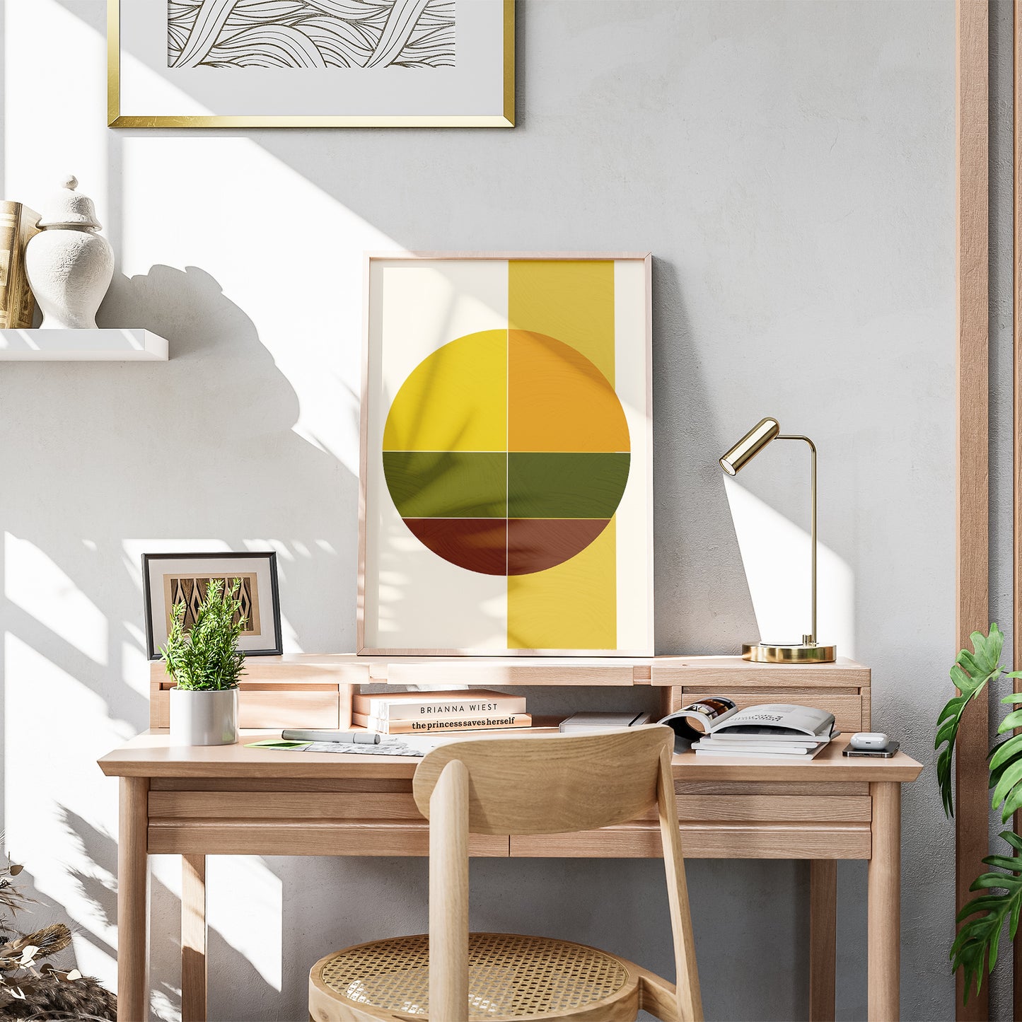 Mid-Century Abstract Art Print
