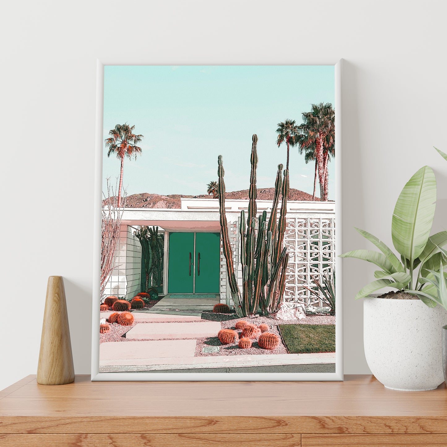 Affiche Doors of Palm Springs, Californie | De la photo à la peinture
